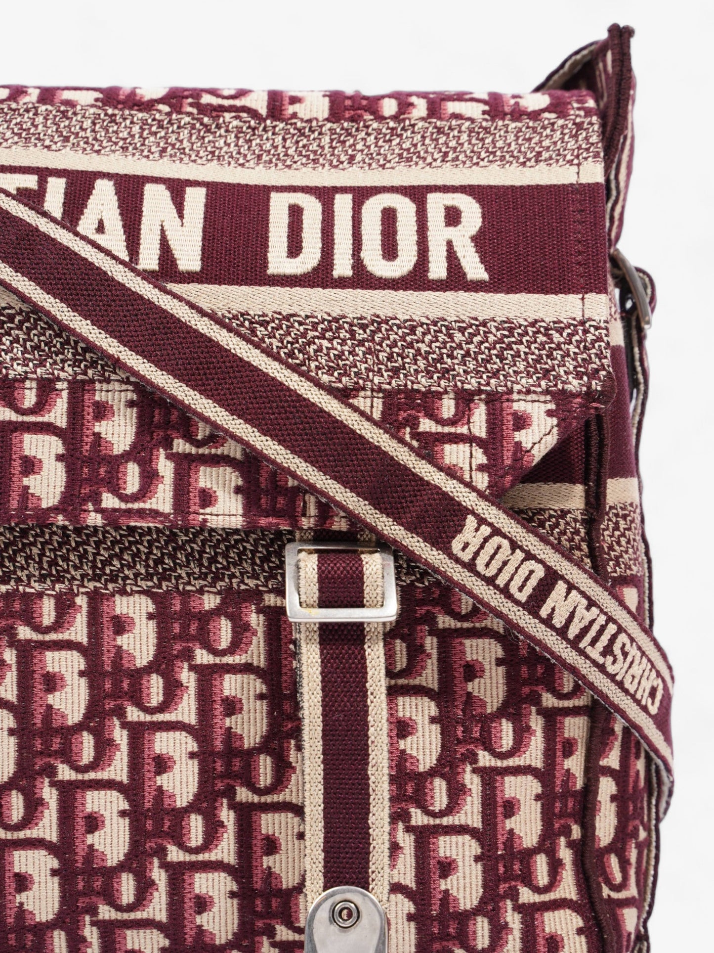 Christian Dior Diorcamp Messenger Burgundy Dior Oblique Canvas Medium