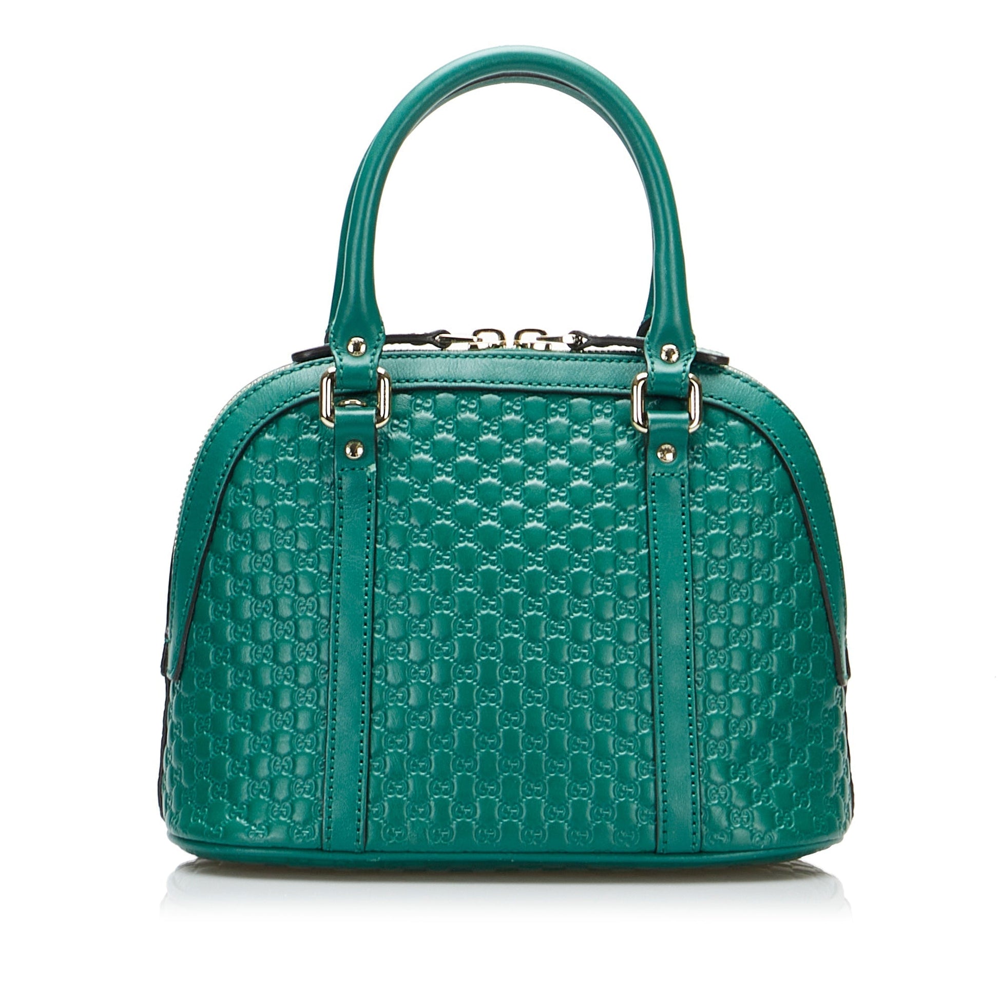 Gucci Guccissima Blue Leather Shoulder Bag Style 1