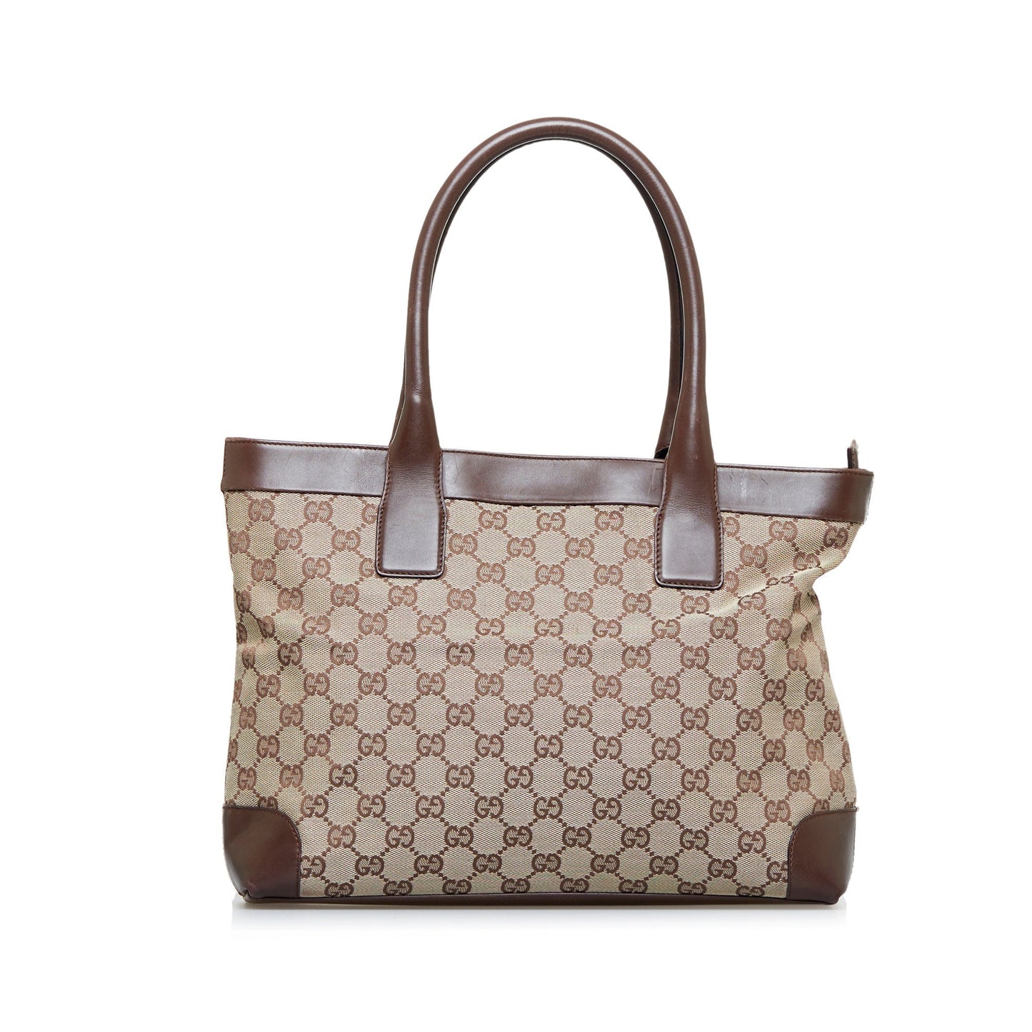 Gucci Lou Leather Canvas Tote