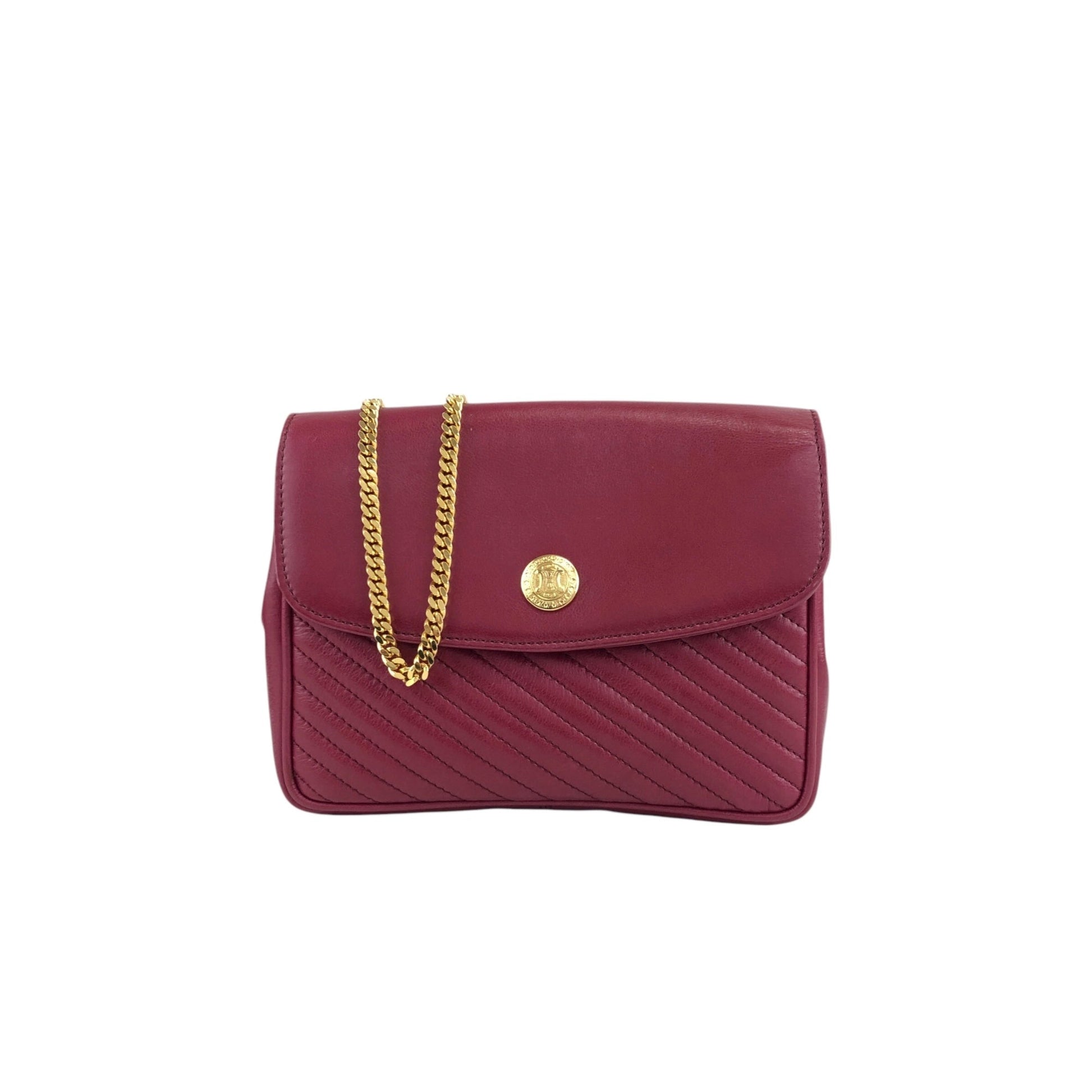 CELINE Chain Shoulder bag Red vap3df