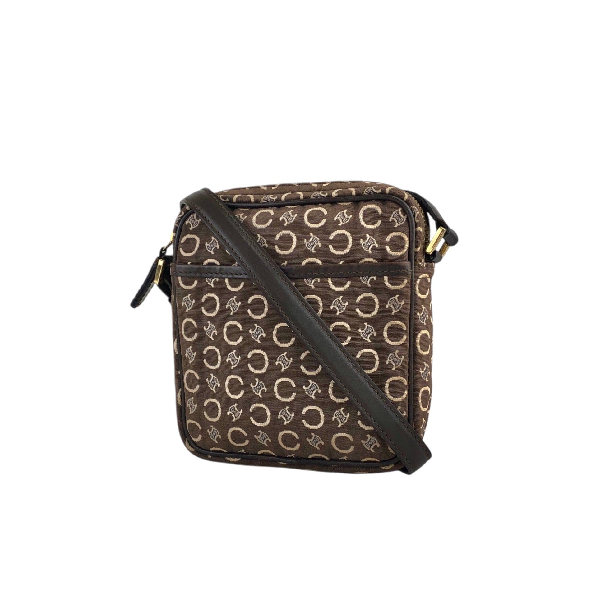 CELINE C Macadam Shoulder bag Brown jb4yns