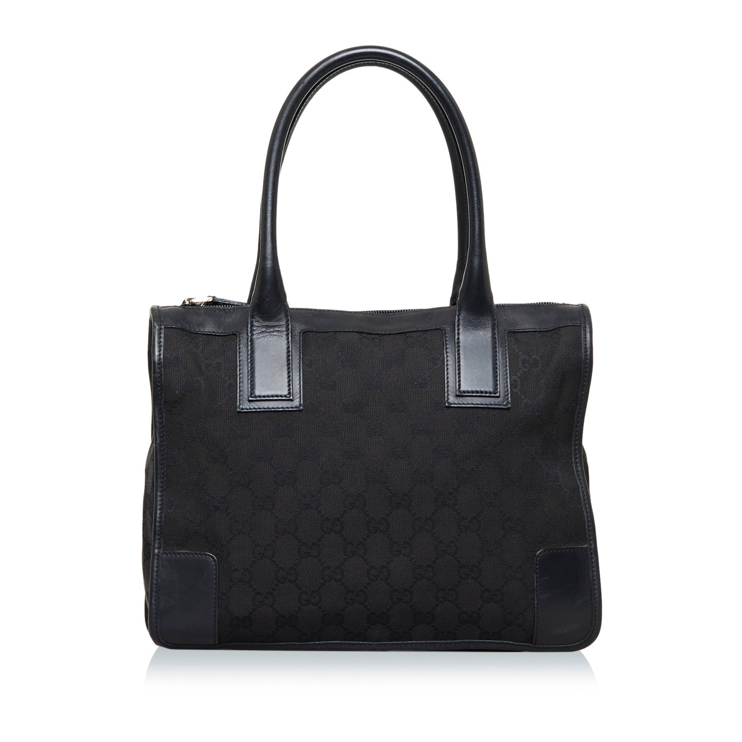 Gucci Leather Canvas Tote