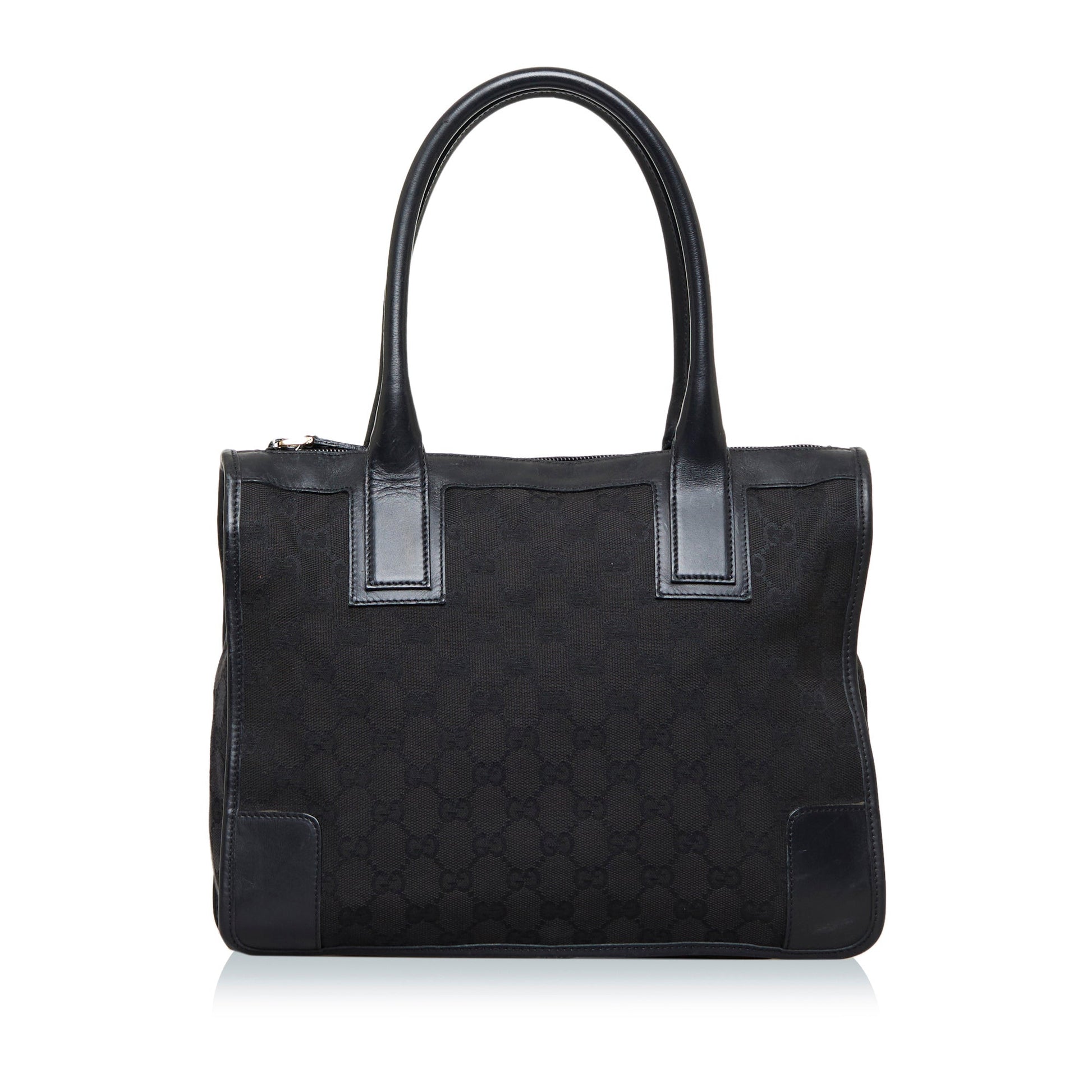 Gucci Leather Canvas Tote