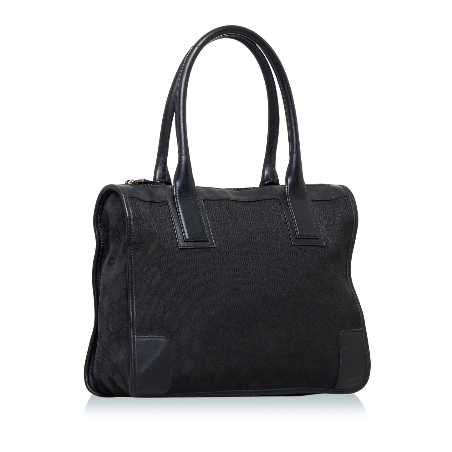 Gucci Leather Canvas Tote