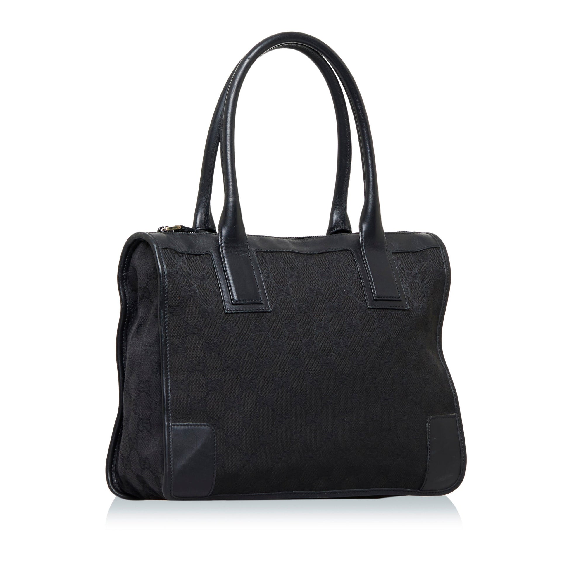 Gucci Leather Canvas Tote