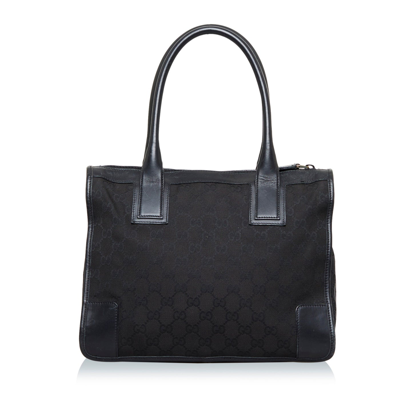 Gucci Leather Canvas Tote