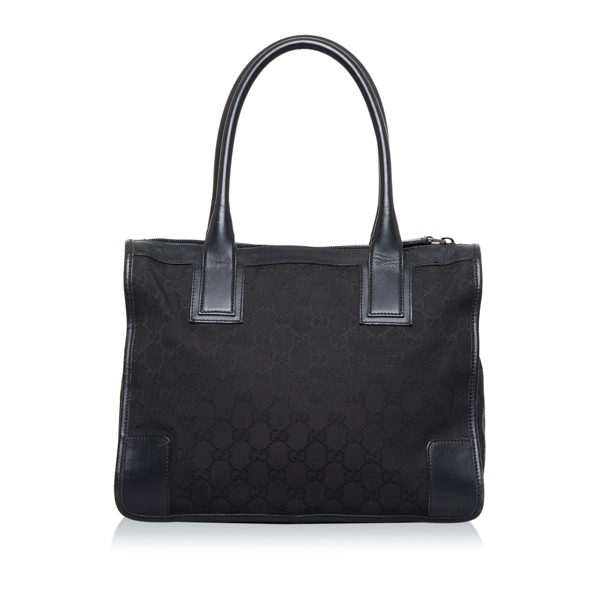 Gucci Leather Canvas Tote