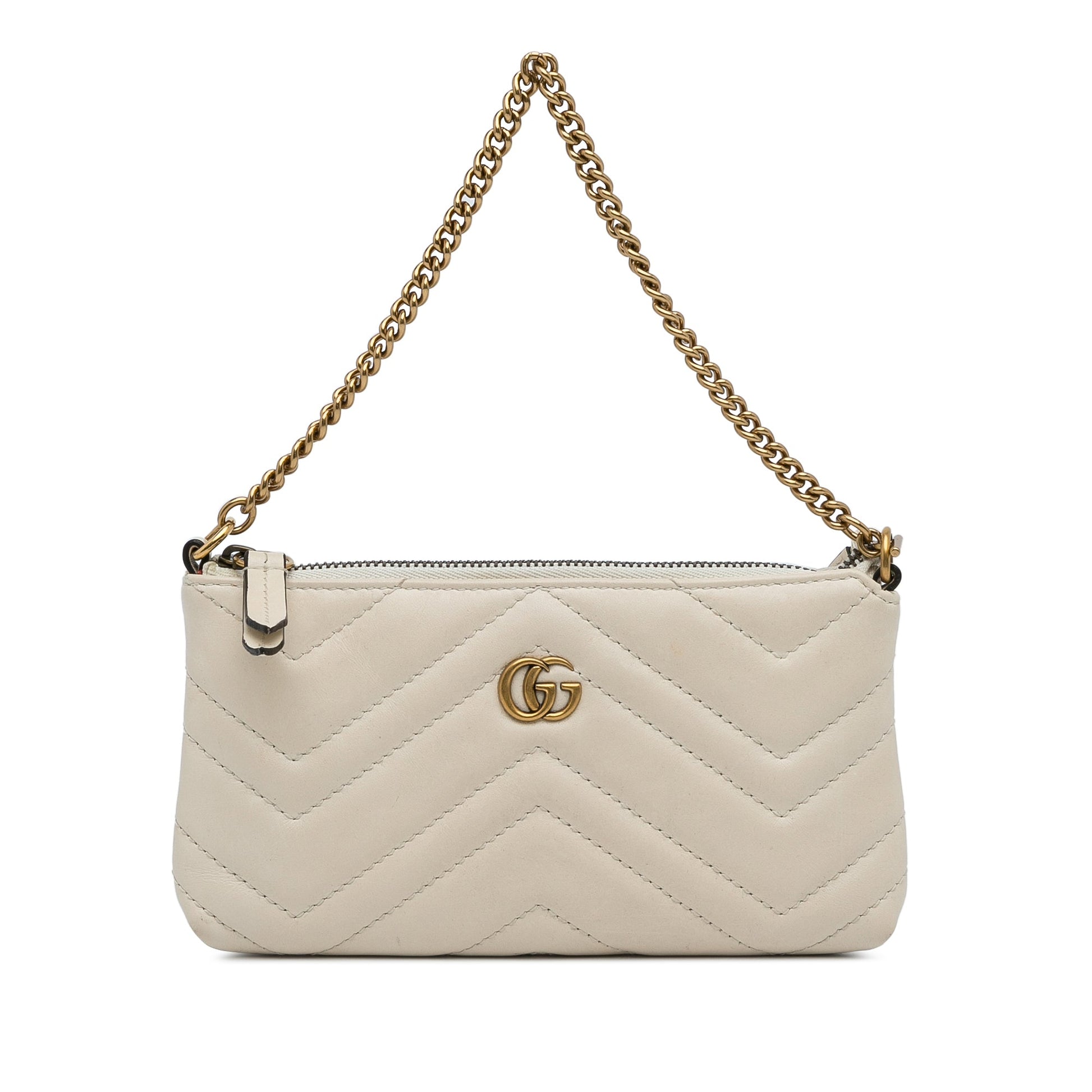 Gucci GG Marmont Quilted Chain Handbag