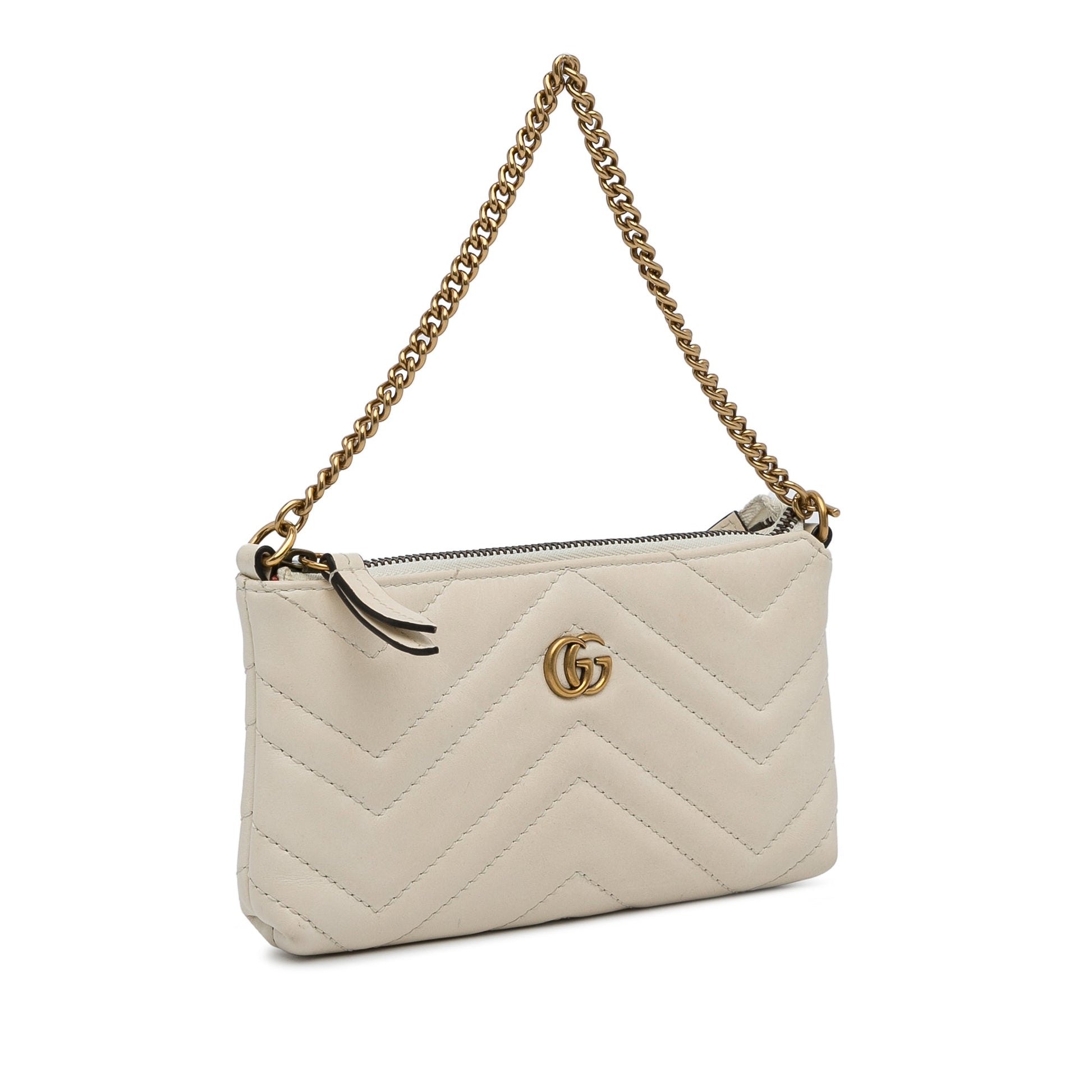 Gucci GG Marmont Quilted Chain Handbag