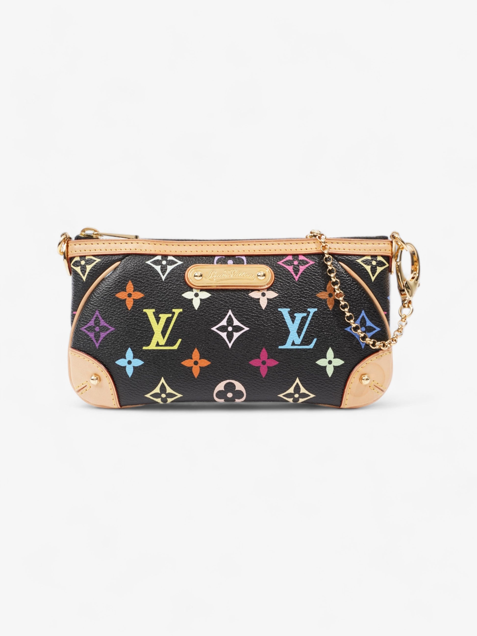 Louis Vuitton X Takashi Murakami Pochette Milla MM Multicoloured Monogram Coated Canvas