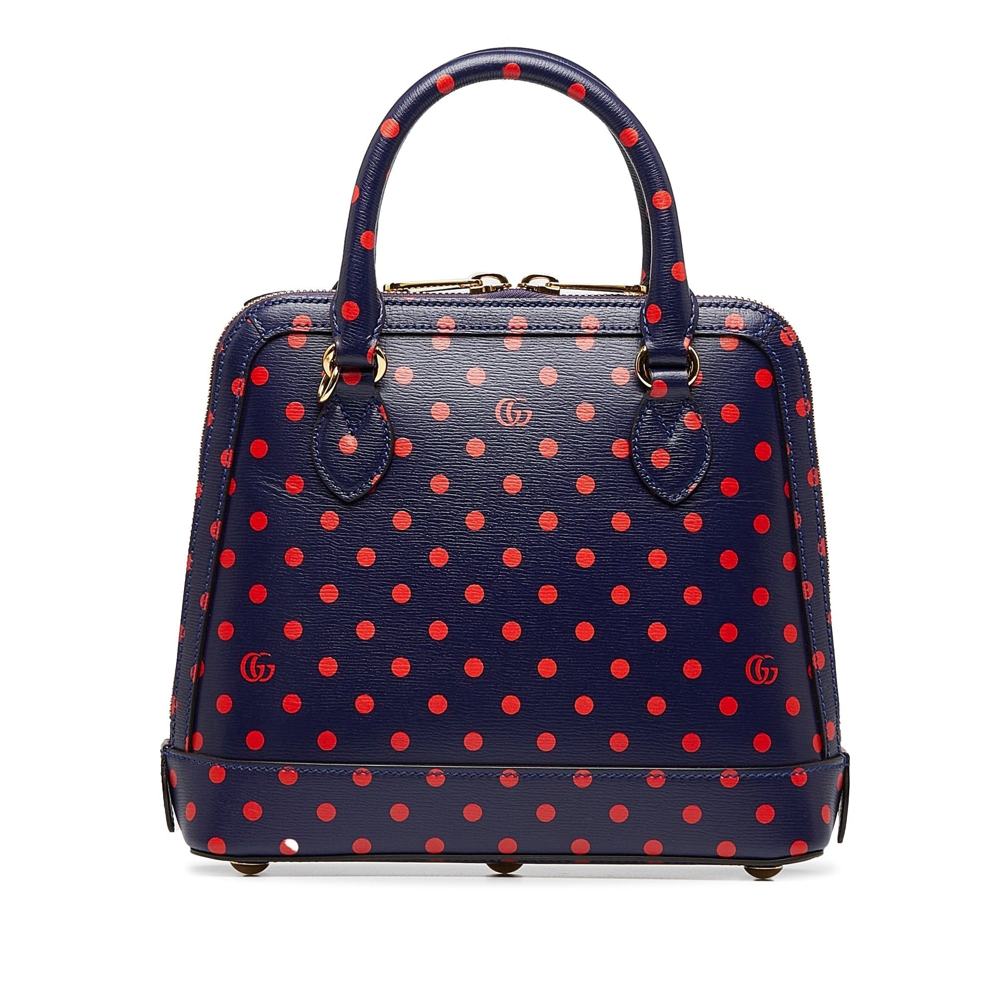 Gucci Horsebit Blue Leather Shoulder Bag