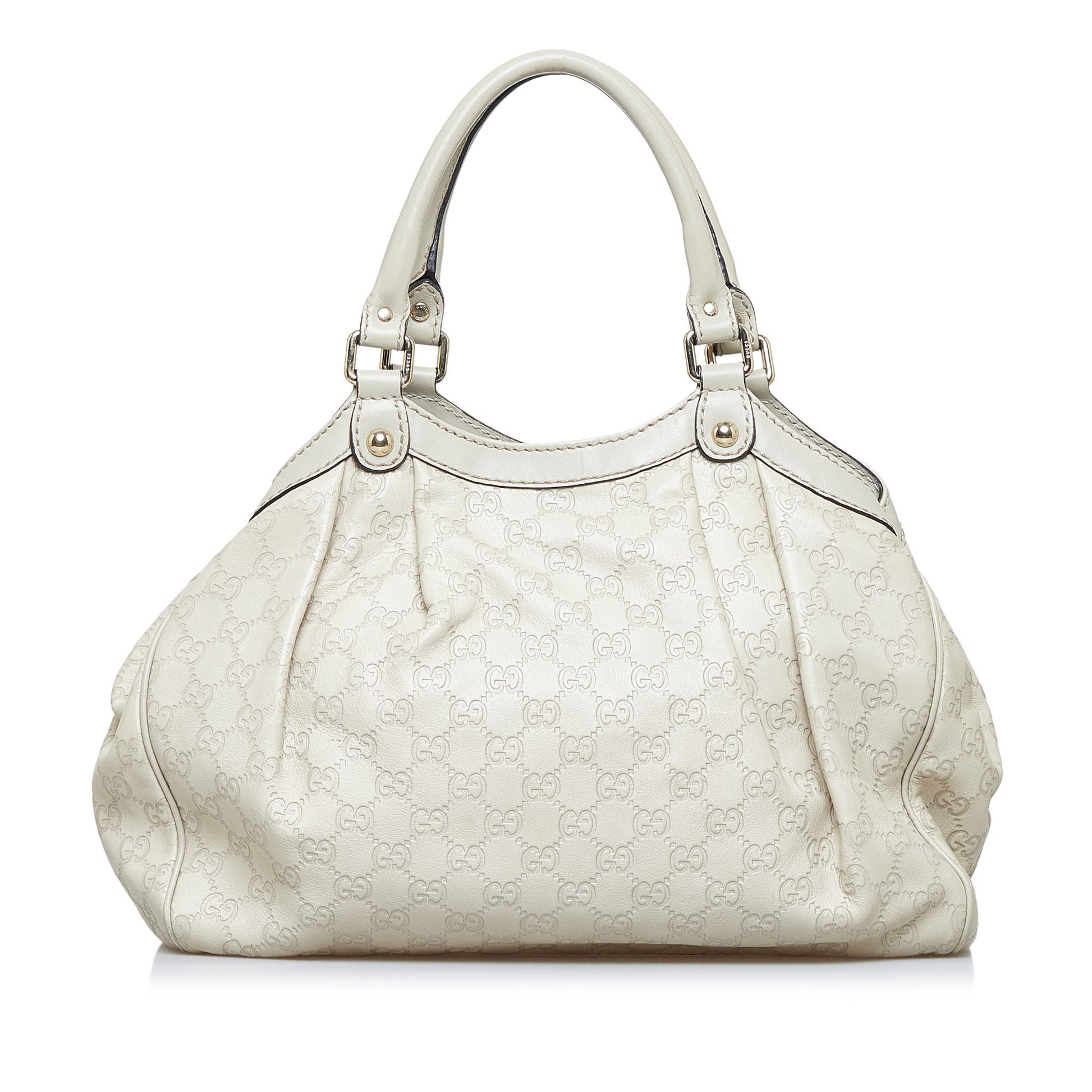 Gucci Guccissima Brown Leather Tote Style 7