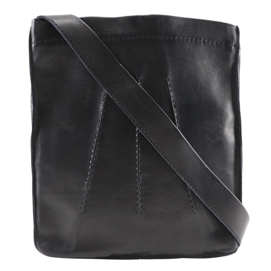 HERMES Shoulder Bag Calfskin black Toudu