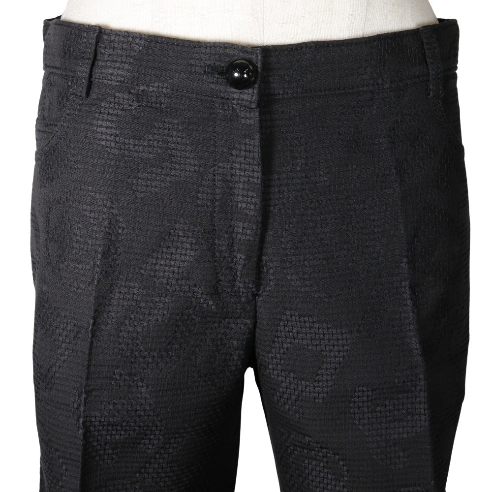 Chanel Icon Pants Cotton Black Classic Flap Tote