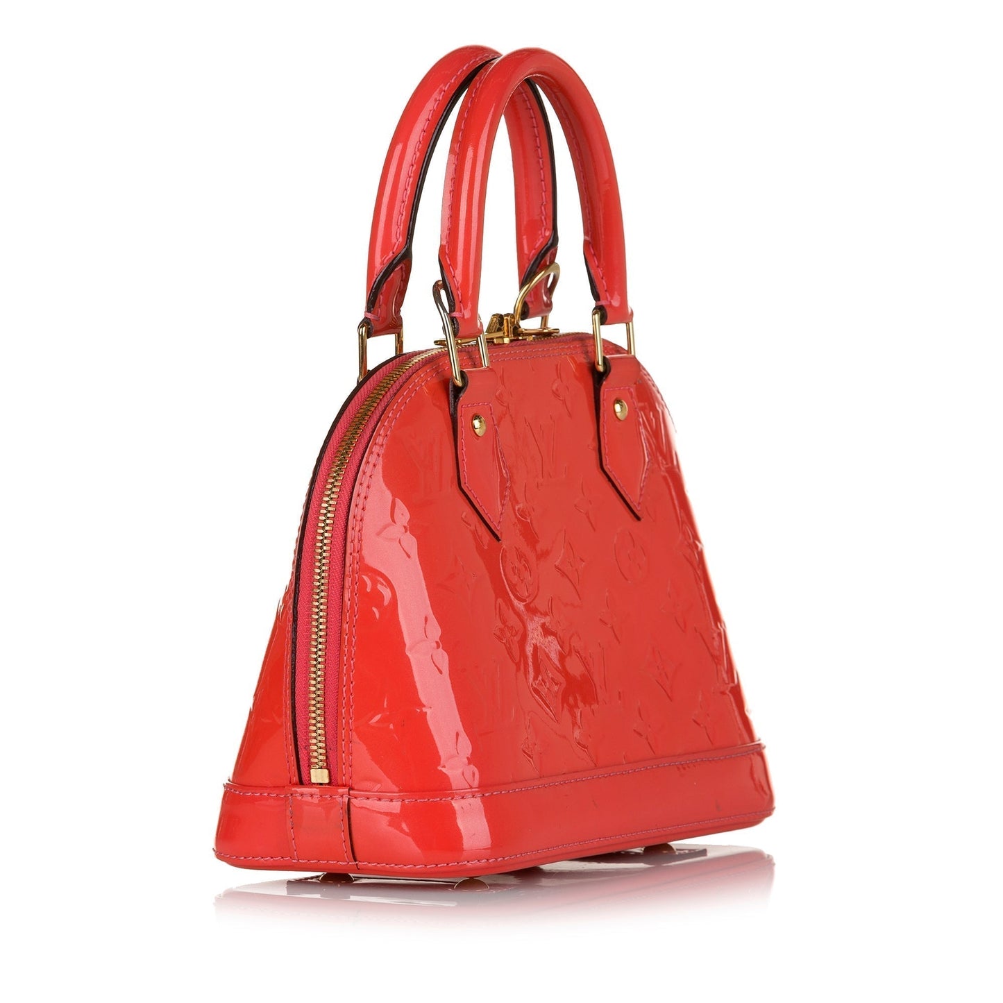 Louis Vuitton Alma BB Red Vernis Handbag