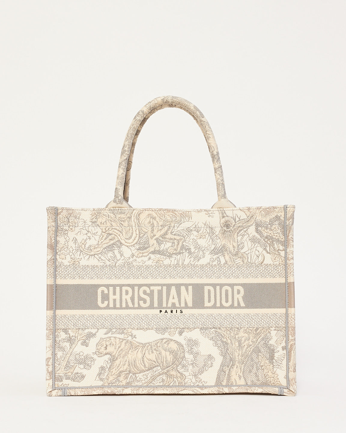 Dior Book Tote Leather Canvas Tote