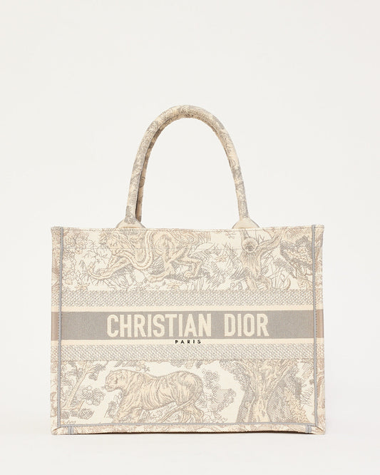 Dior Book Tote Leather Canvas Tote