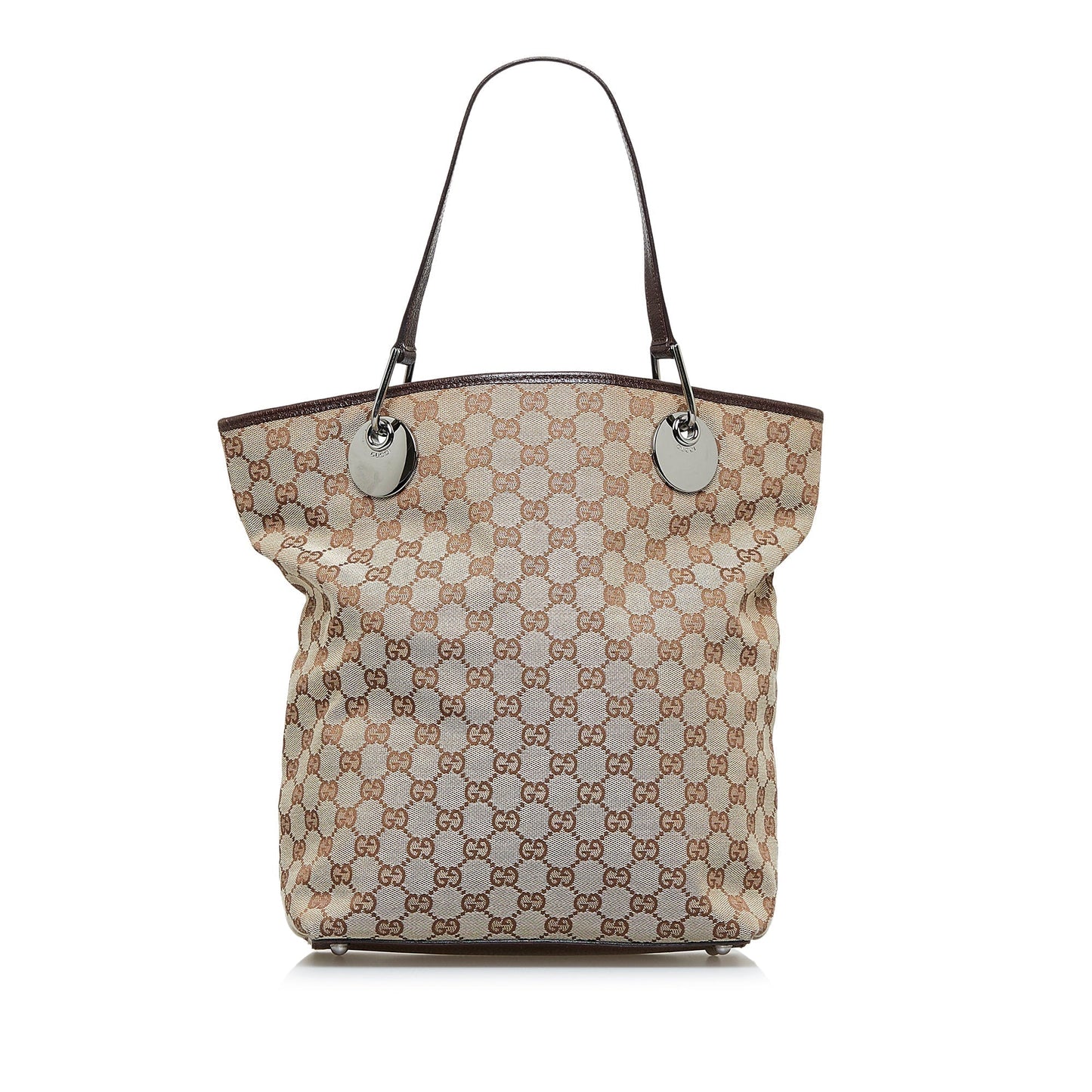 Gucci Leather Canvas Tote
