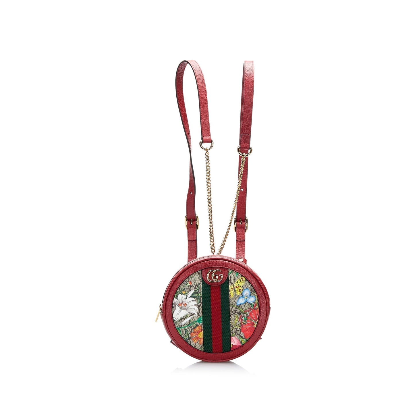 Gucci Chain Leather Backpack