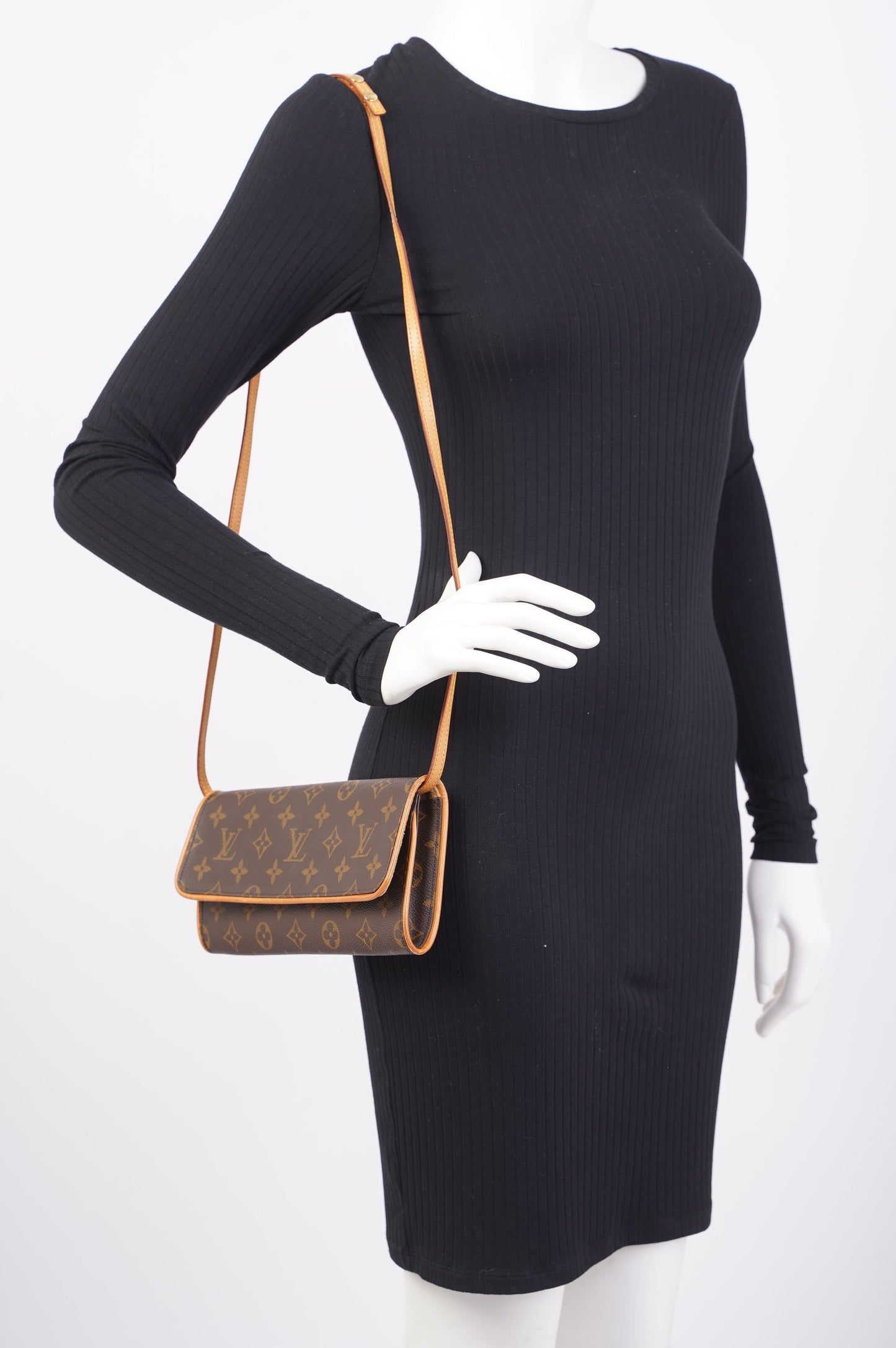 Louis Vuitton Twin Pochette Monogram Canvas Clutch