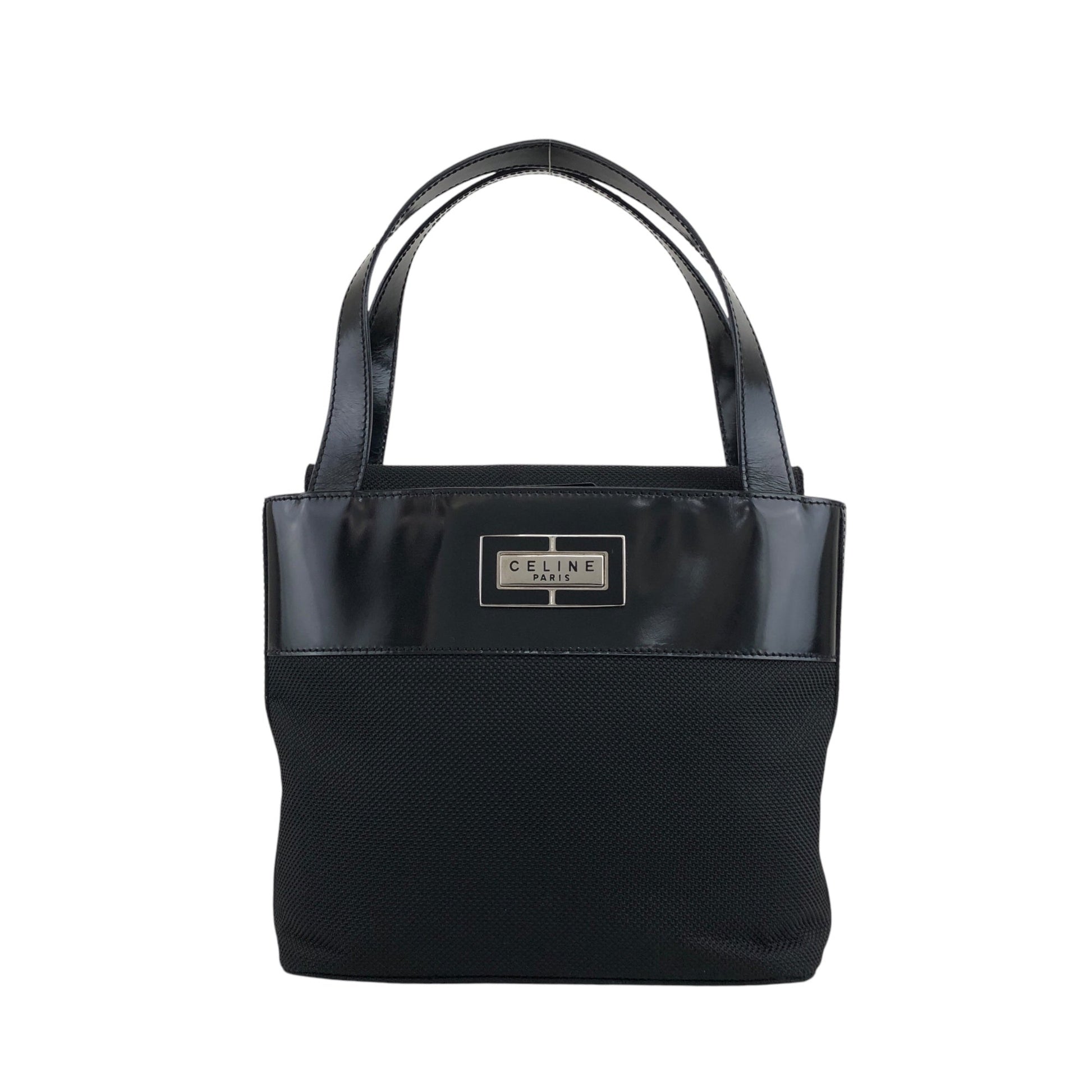 CELINE Logo Handbag Black vzeeur