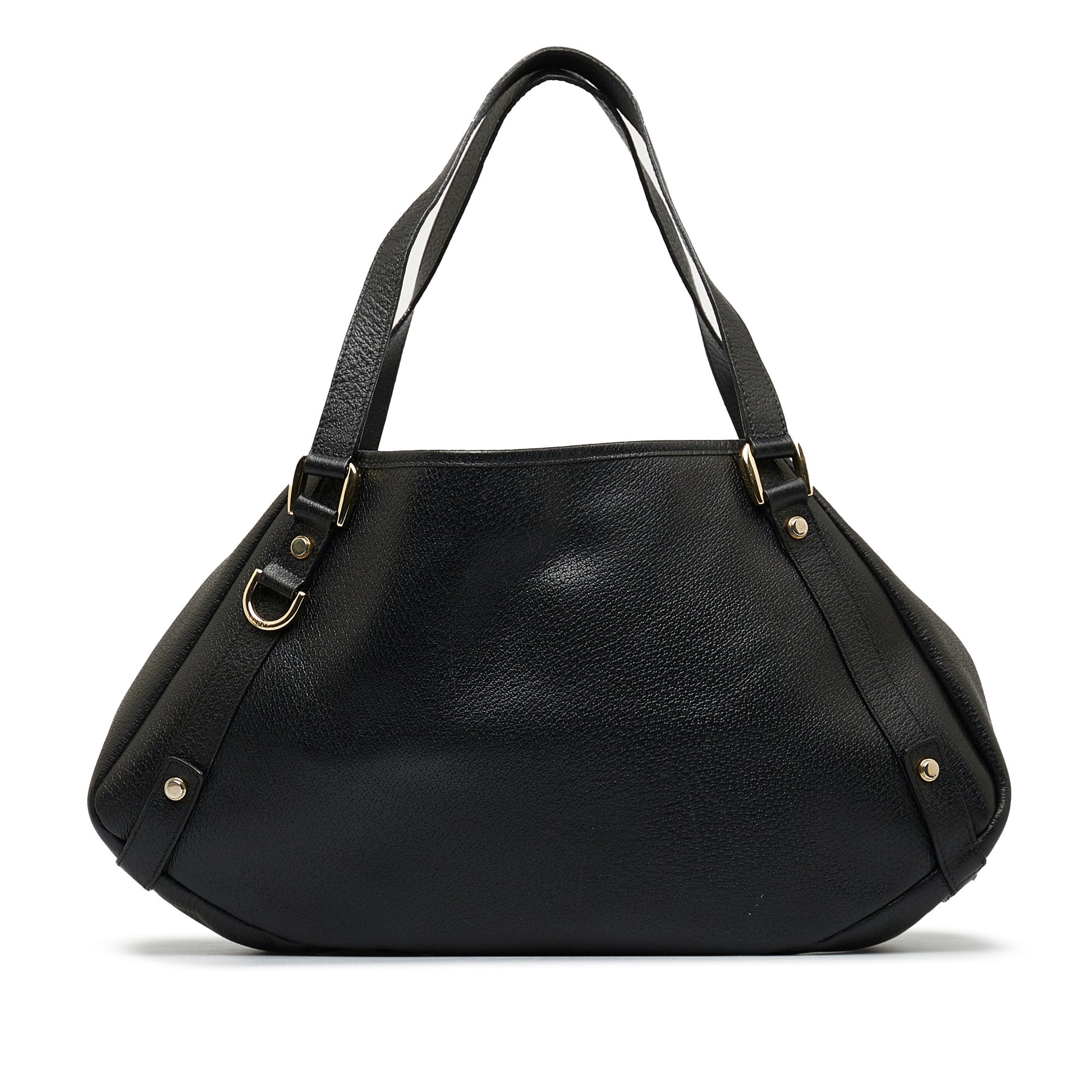 Gucci Abbey Black Leather Tote Style 1