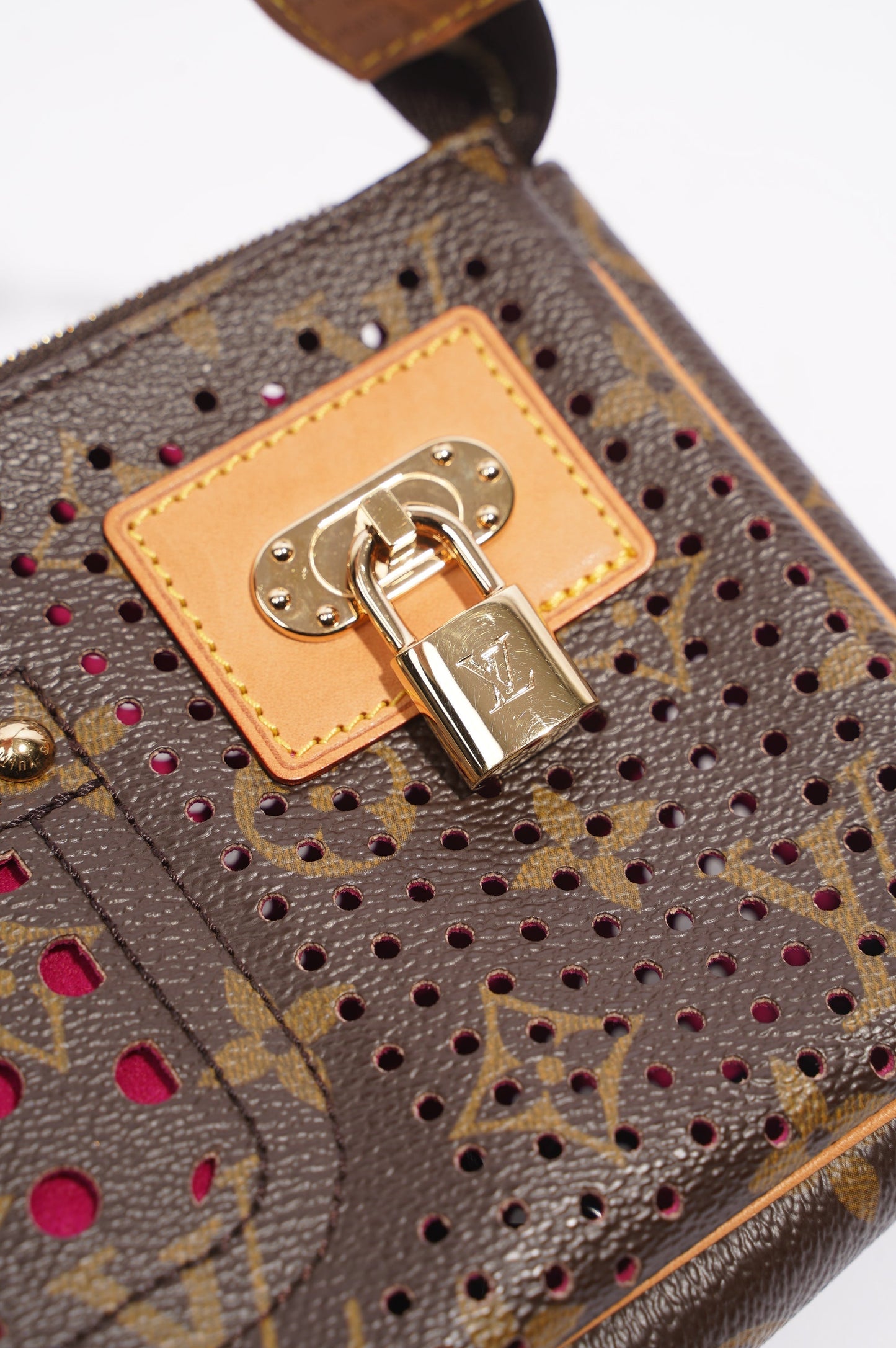 Louis Vuitton Monogram Perforated Pochette Accessoires Monogram Canvas Clutch