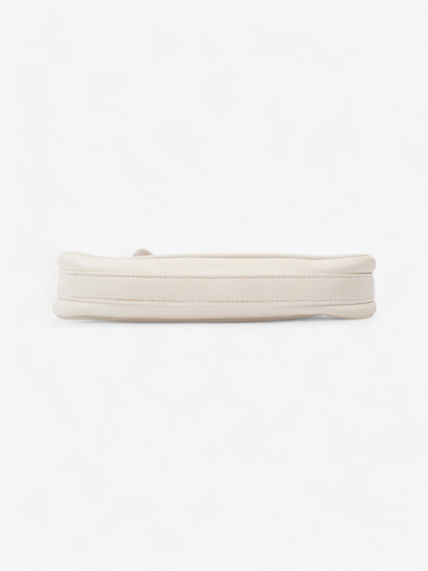 Christian Dior Charms Shoulder Bag White Leather