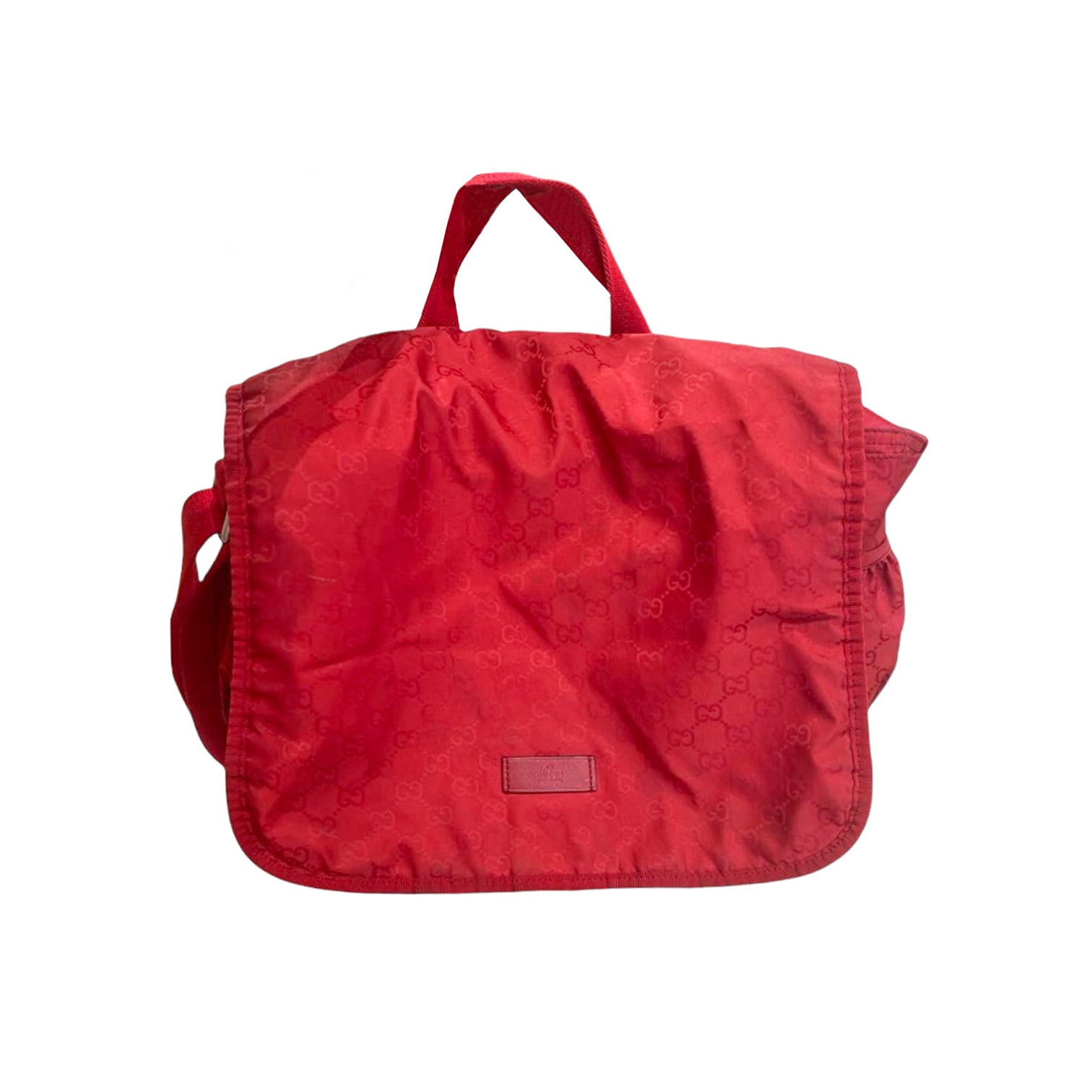 Gucci Nylon Leather Shoulder Bag