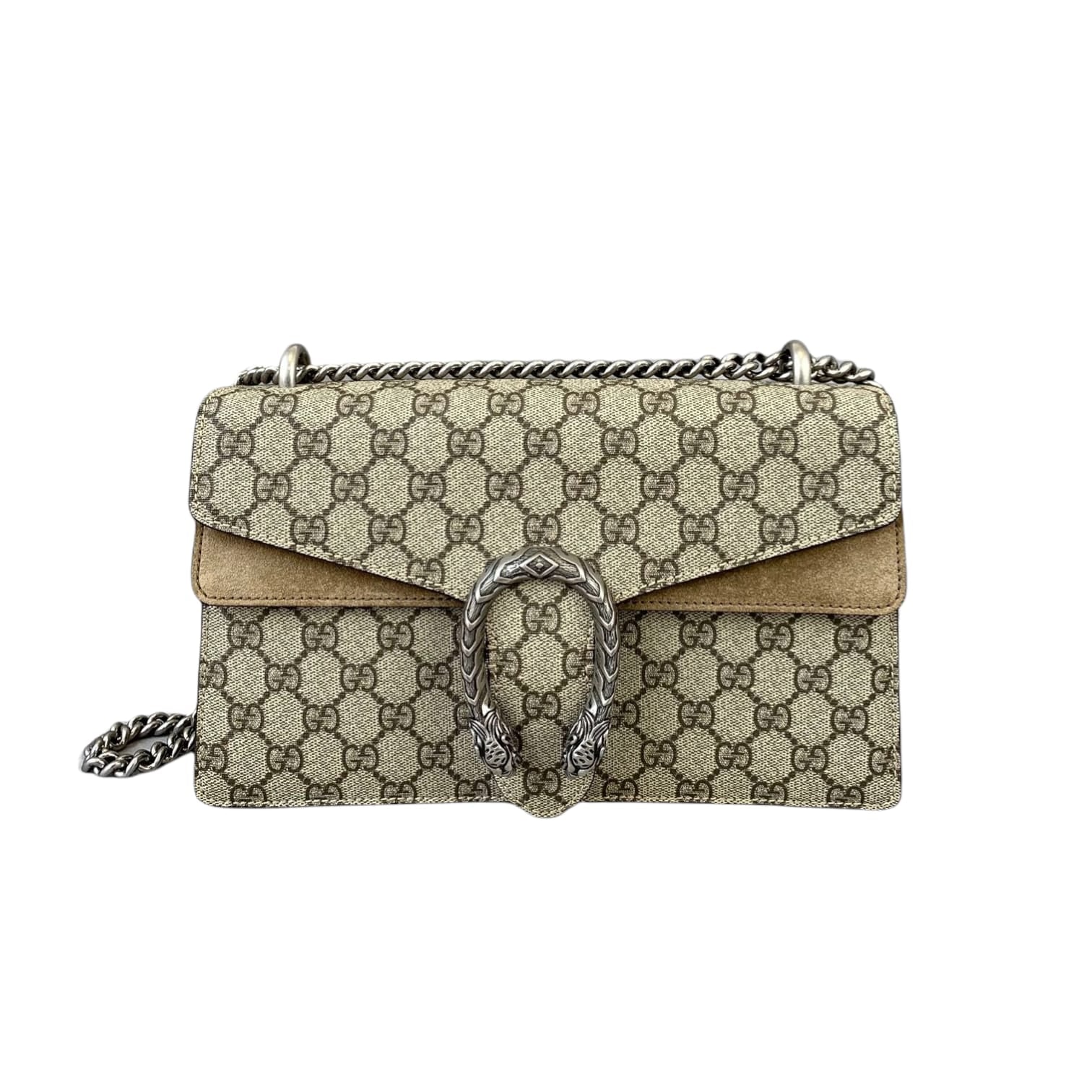 Gucci Monogram Chain Leather Shoulder Bag