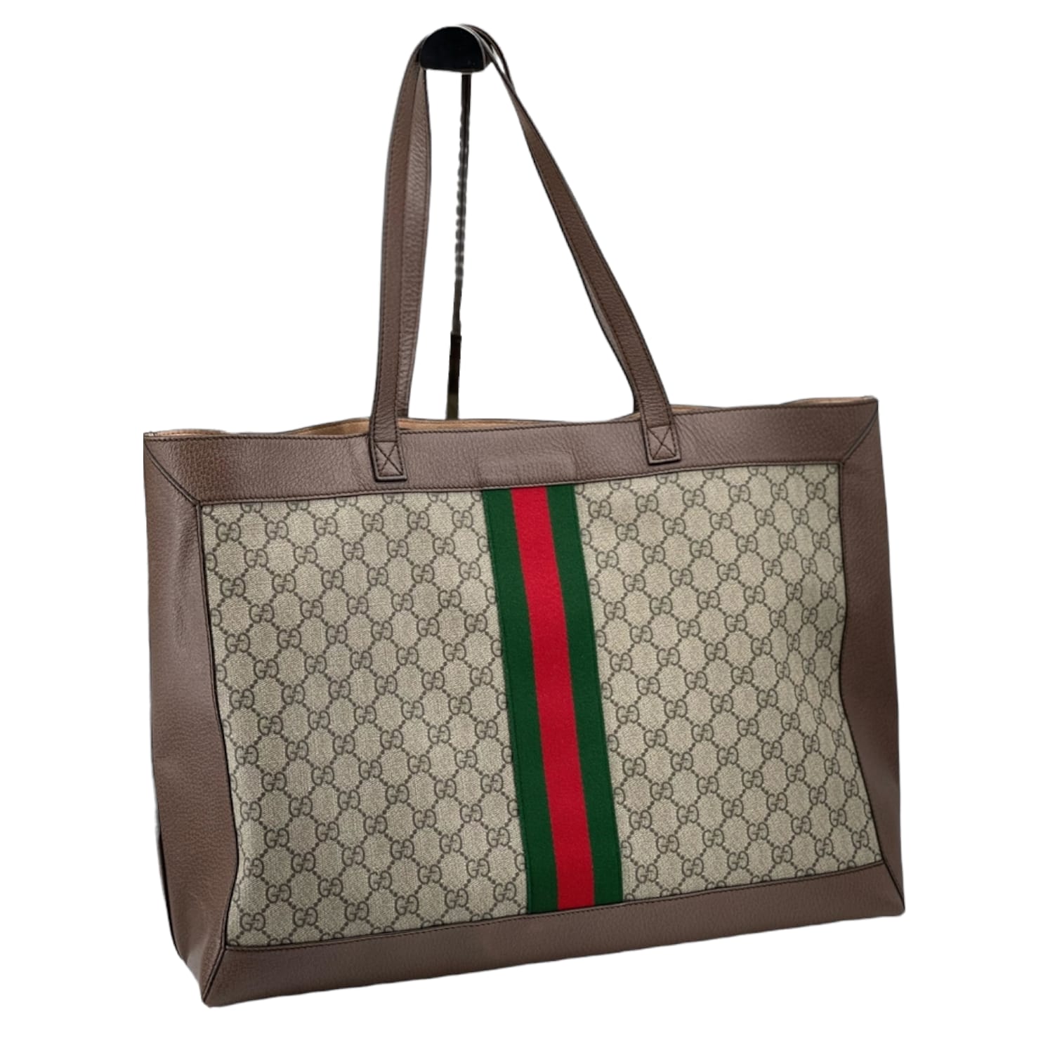 Gucci Leather Canvas Tote
