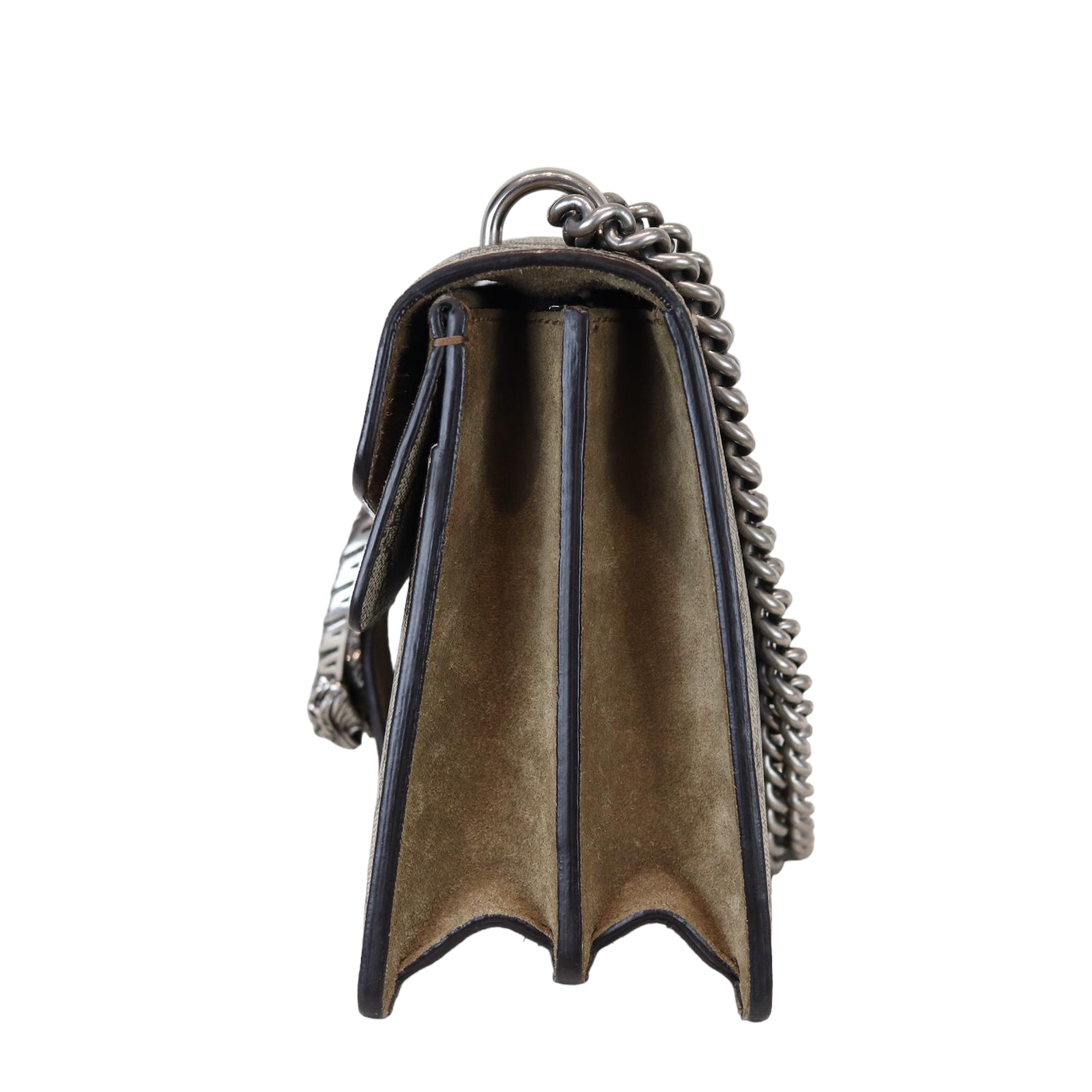 Gucci Monogram Chain Leather Shoulder Bag