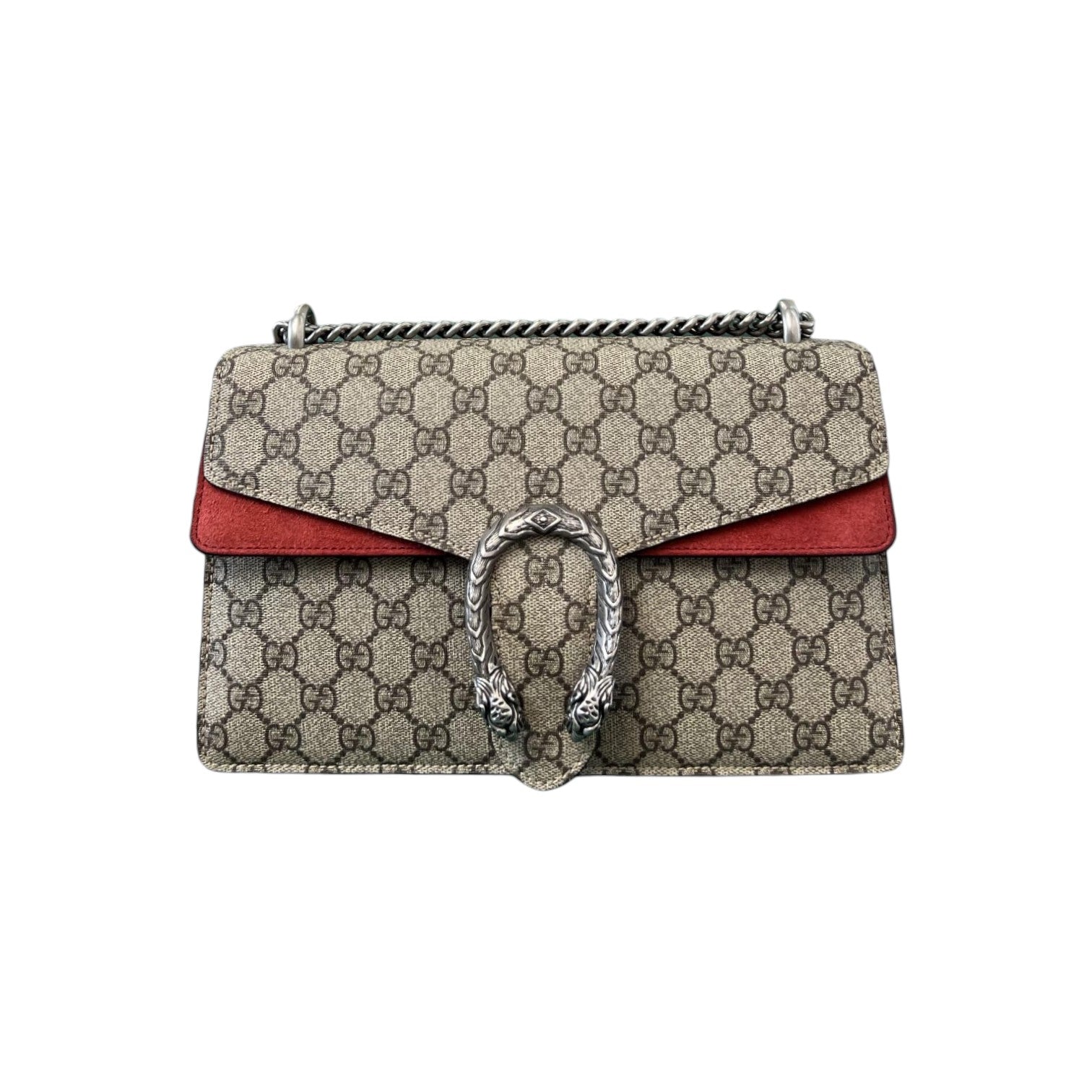 Gucci Monogram Chain Leather Shoulder Bag