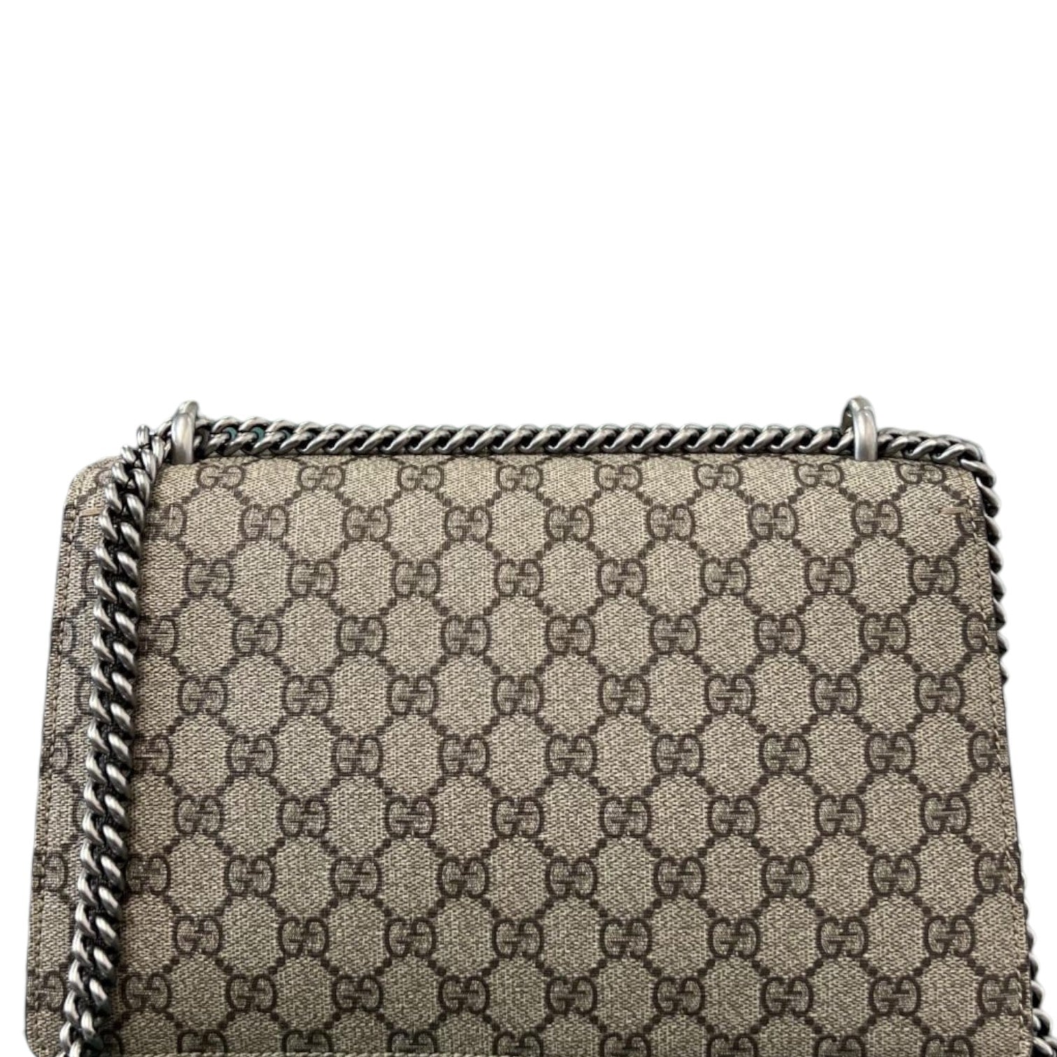 Gucci Monogram Chain Leather Shoulder Bag