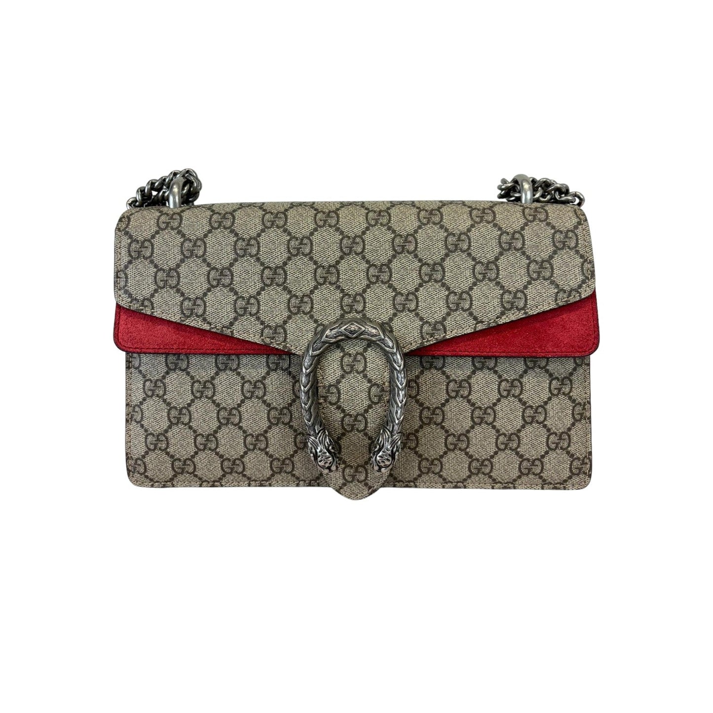 Gucci Monogram Chain Leather Shoulder Bag