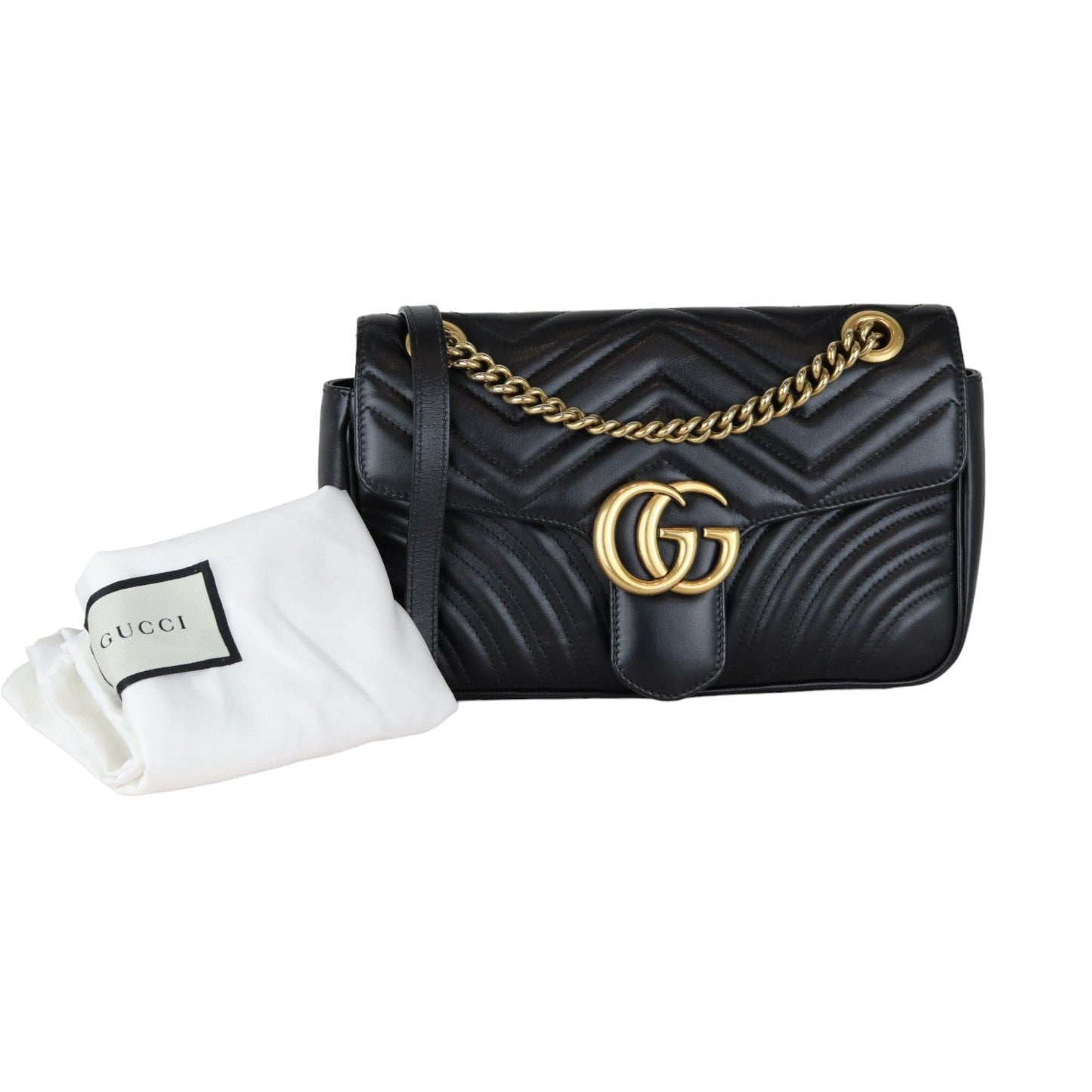 Gucci Chain Leather Shoulder Bag