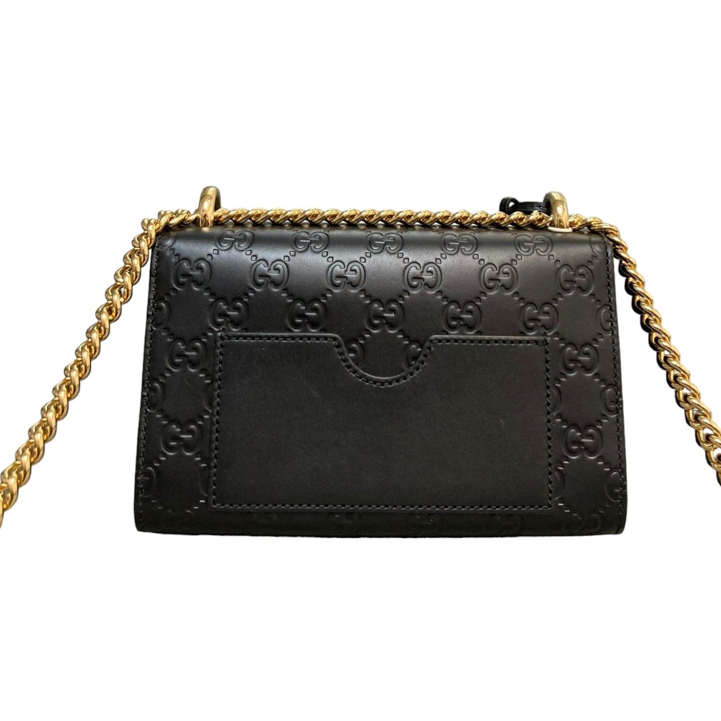 Gucci Monogram Chain Leather Shoulder Bag