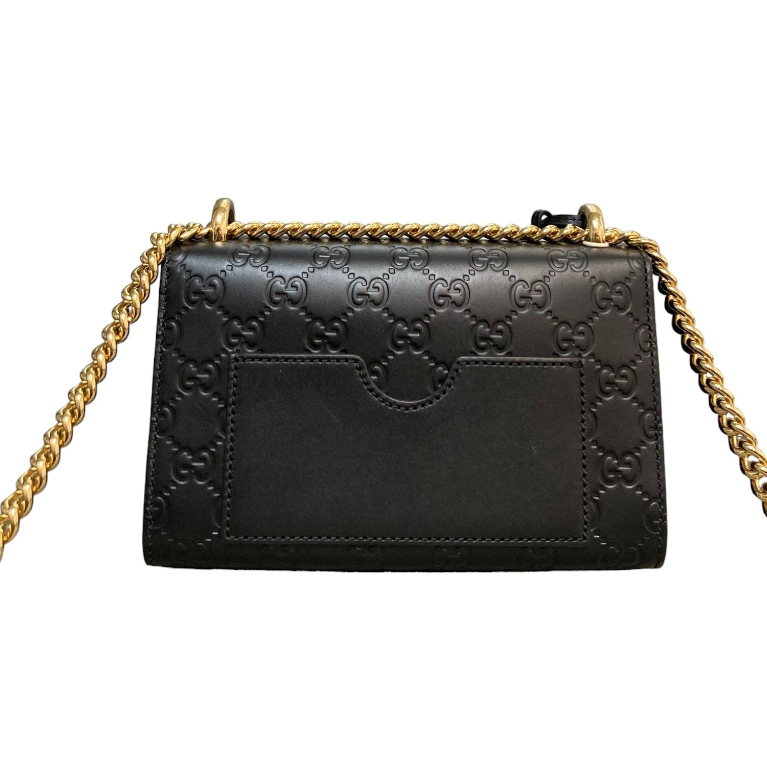 Gucci Monogram Chain Leather Shoulder Bag