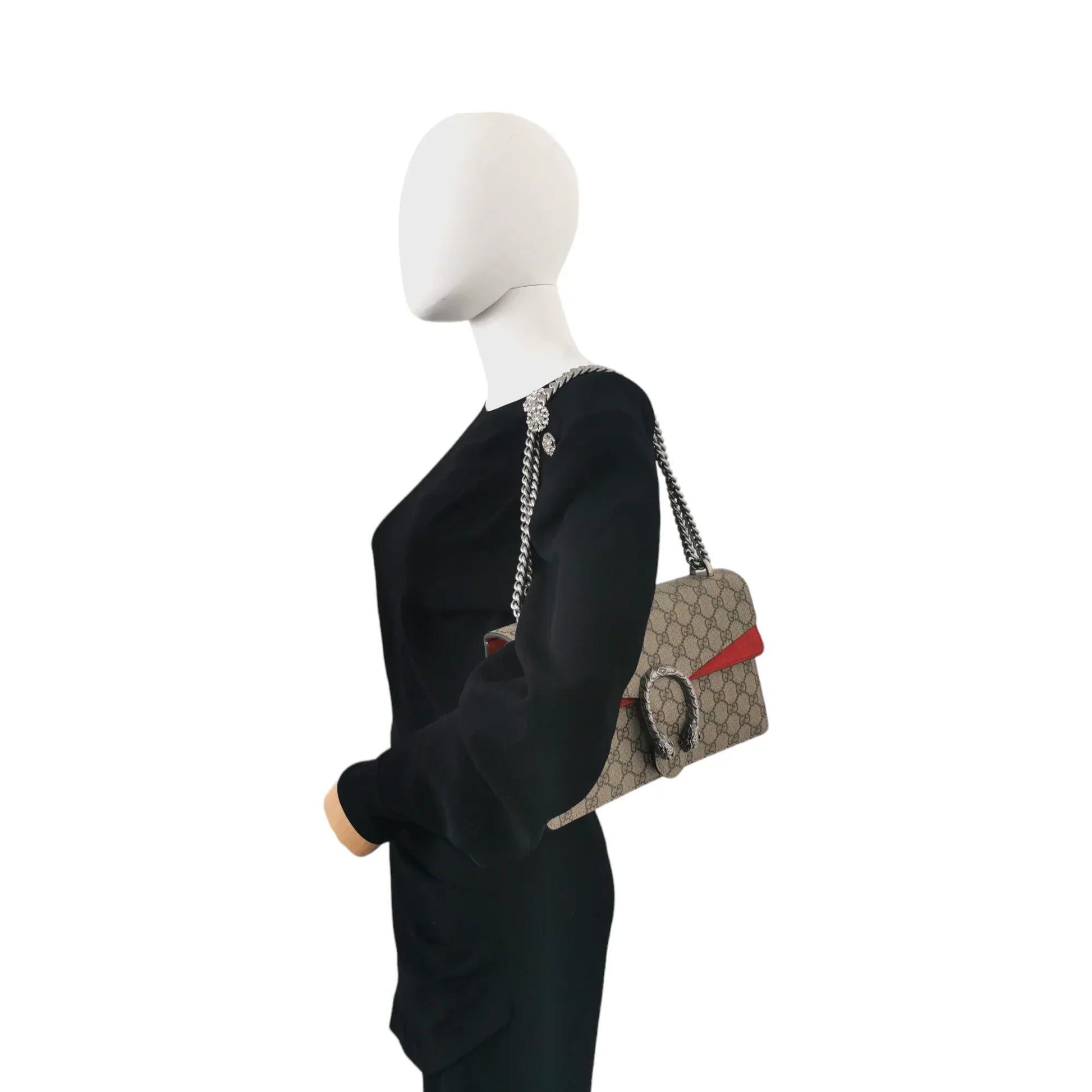 Gucci Dionysus Red Canvas Chain Shoulder Bag Style 2