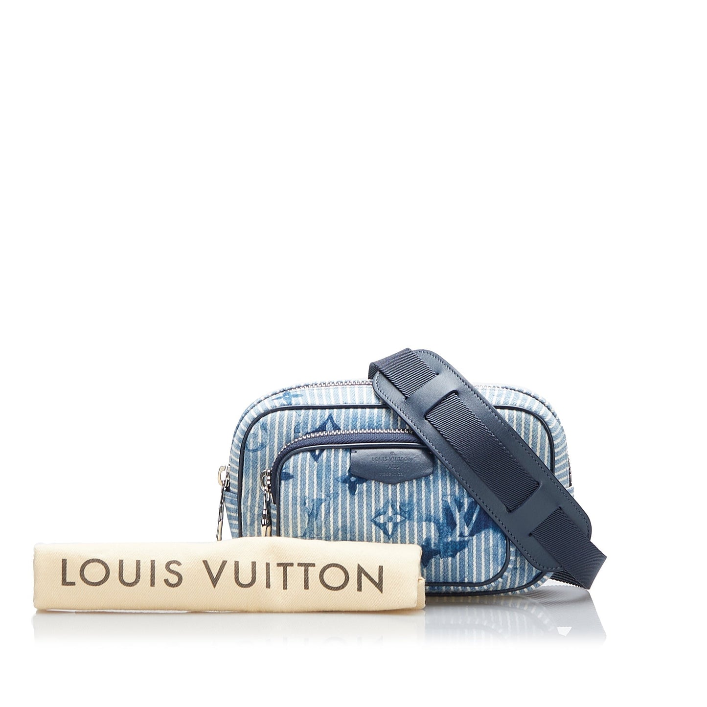 Louis Vuitton Outdoor Pouch Striped Watercolor Monogram Clutch