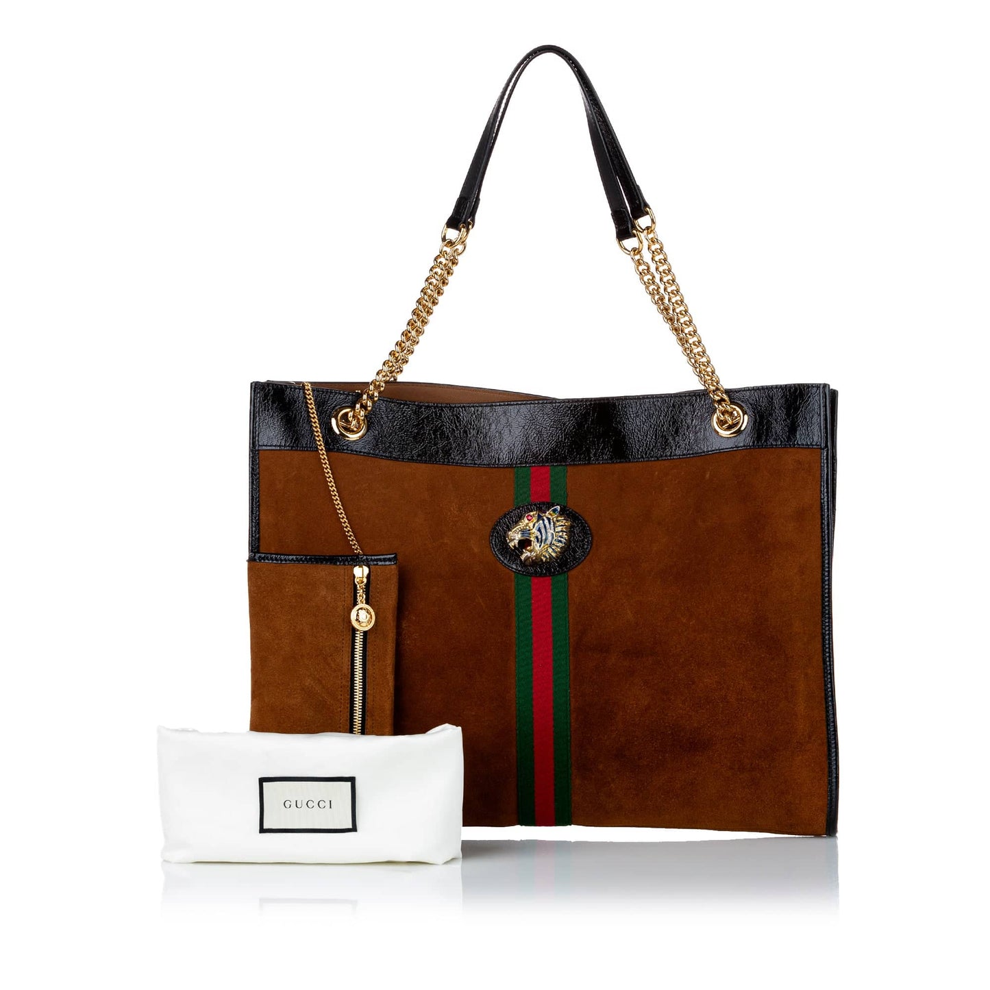 Gucci Pochette Chain Leather Tote