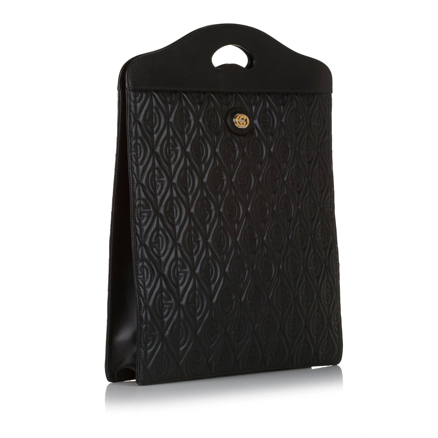 Gucci Black Leather Quilted Shoulder Bag