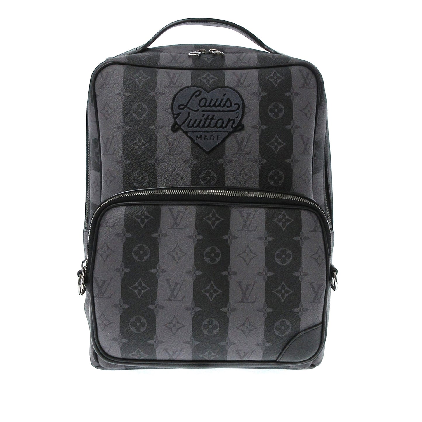LOUIS VUITTON LV X Nigo Monogram Eclipse Stripes Heart Modular Utilitary Backpack
