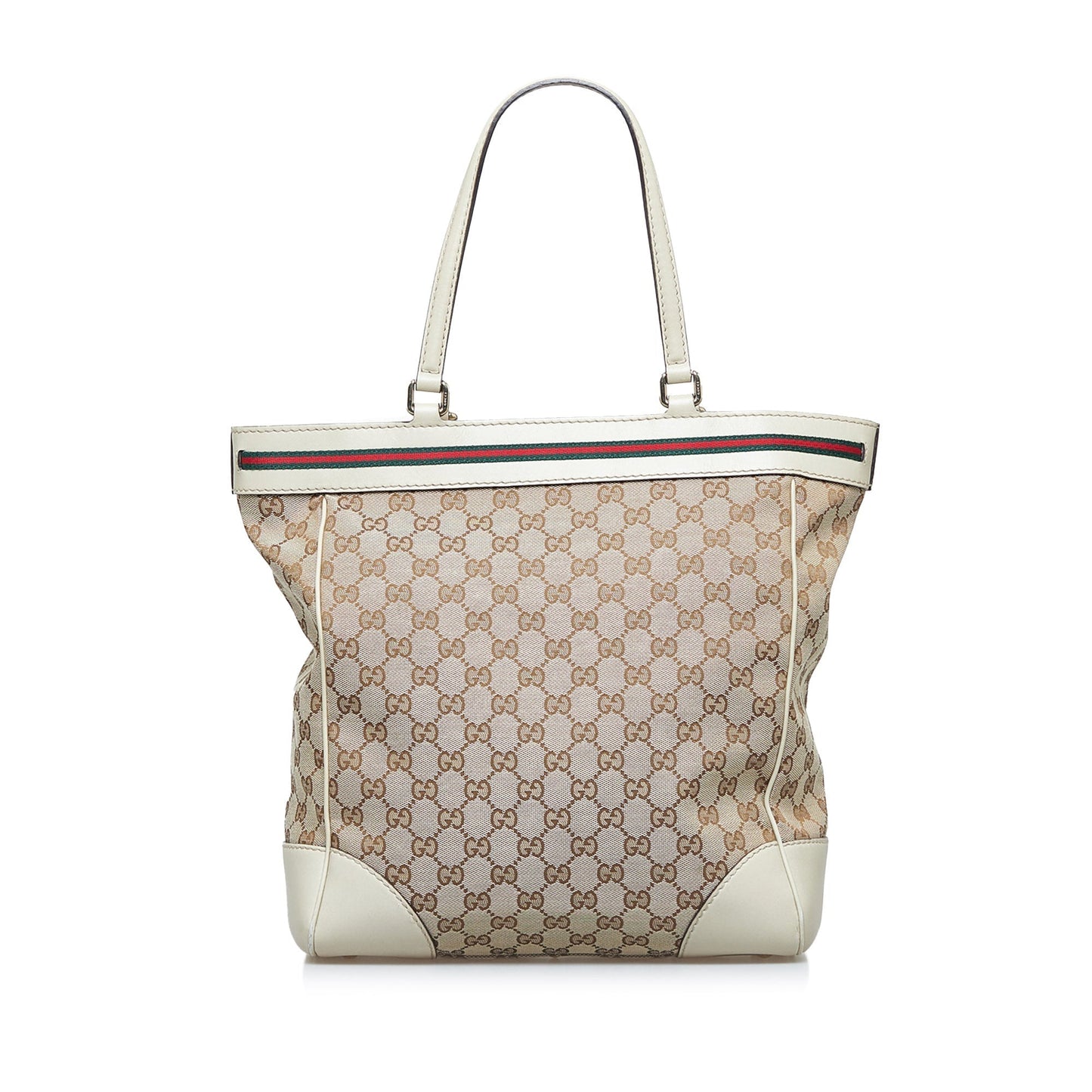 Gucci Leather Canvas Tote