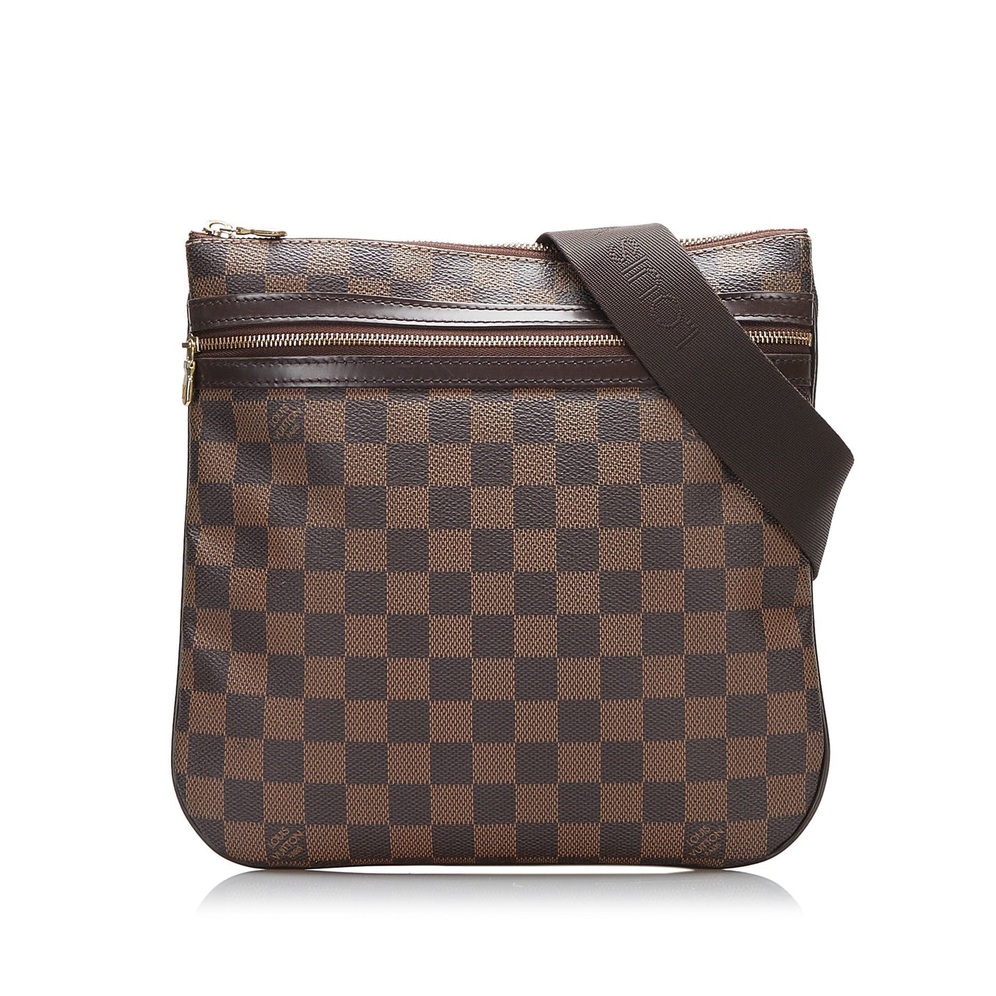 Louis Vuitton Pochette Bosphore Damier Ebene Canvas Clutch