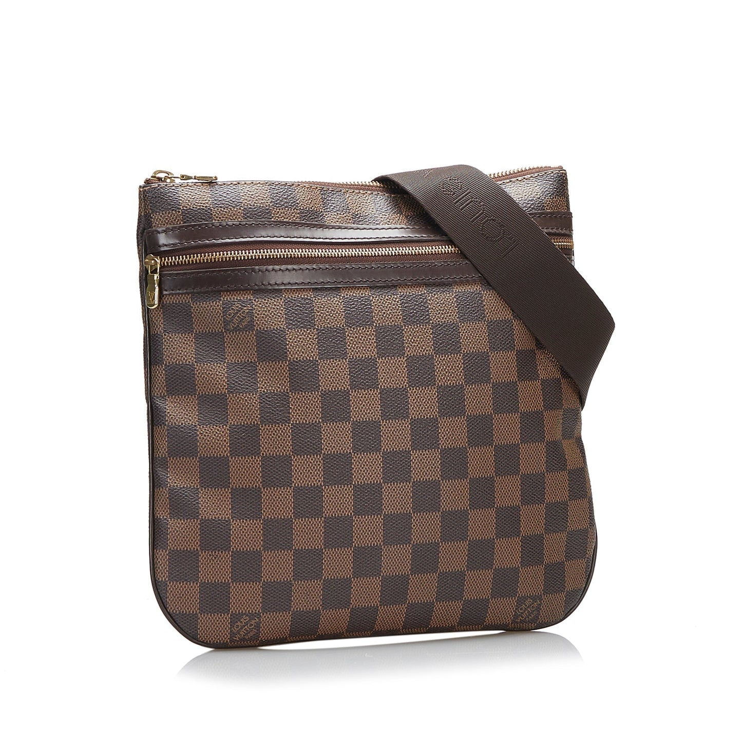 Louis Vuitton Pochette Bosphore Damier Ebene Canvas Clutch