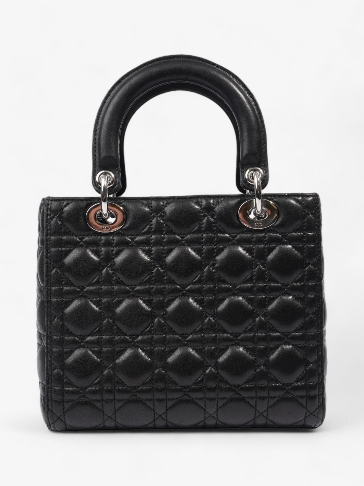Christian Dior Lady Dior Black Leather Medium