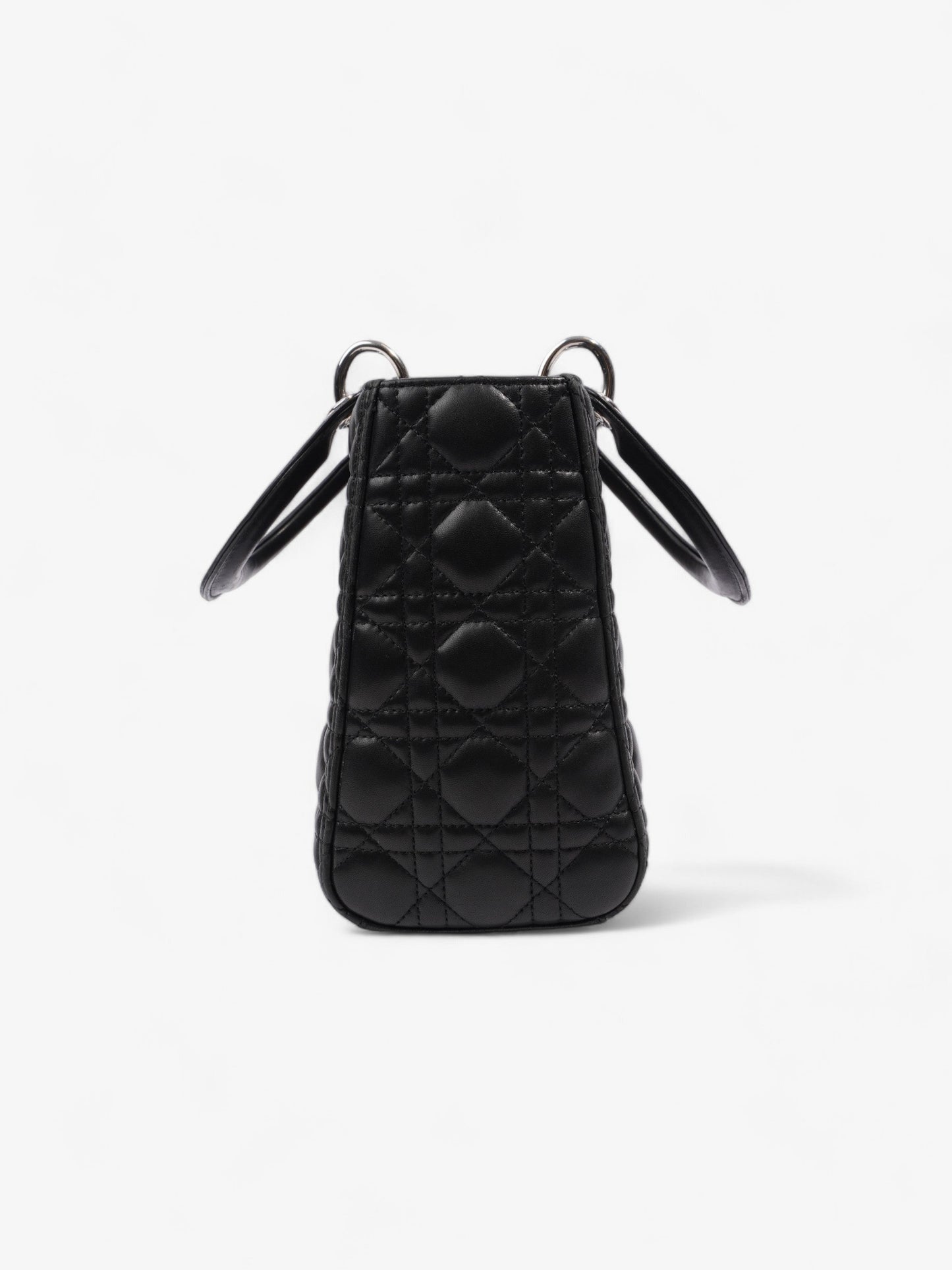 Christian Dior Lady Dior Black Leather Medium