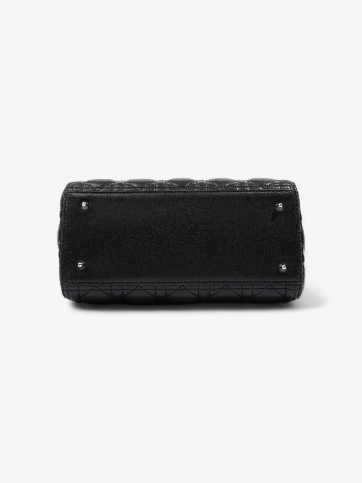 Christian Dior Lady Dior Black Leather Medium