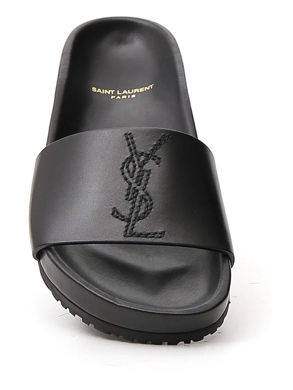 SAINT LAURENT YSL LOGO POOL SLIDES